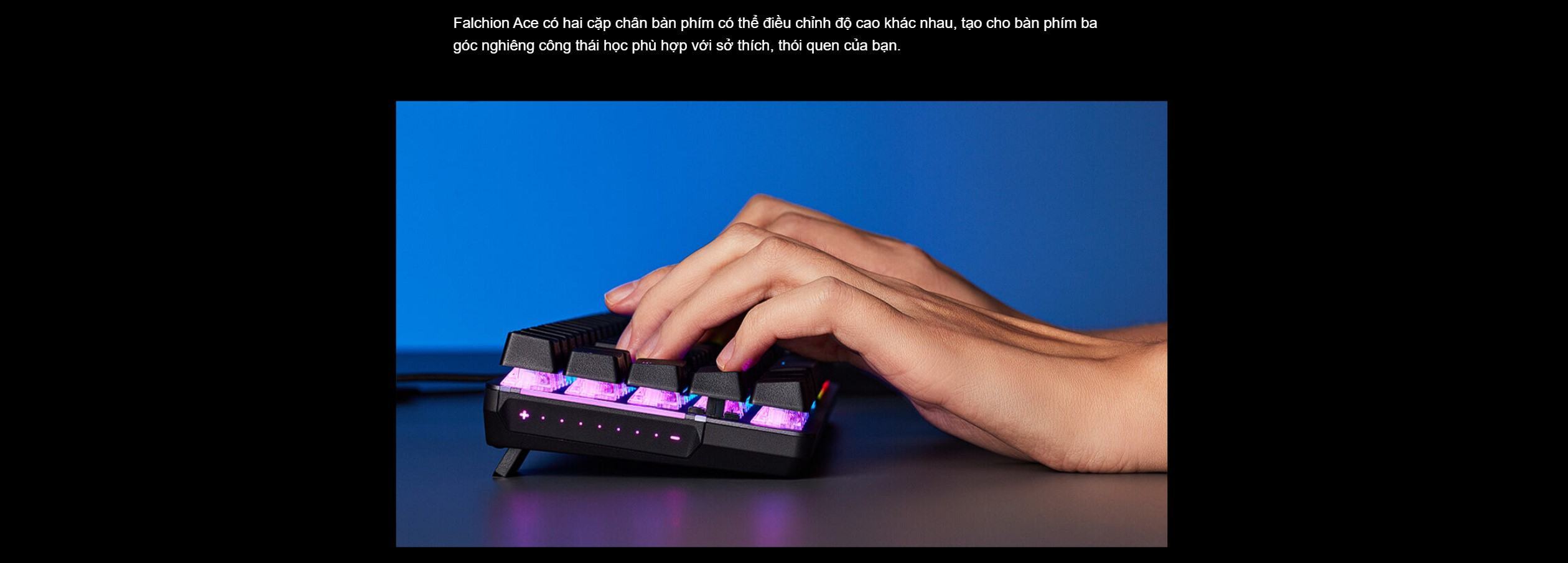 Bàn phím Gaming Asus ROG Falchion Ace Wired RGB White 90MP0346-BKUA10