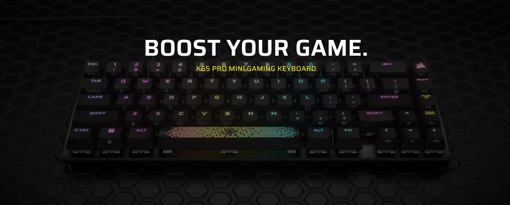 Bàn phím gaming Corsair K65 PRO MINI RGB OPX (CH-91A401A-NA) 1