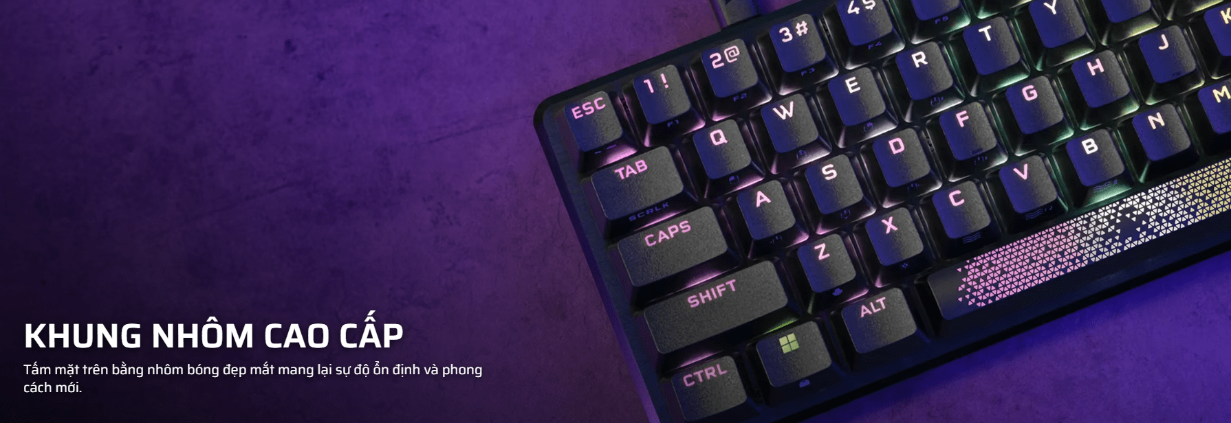 Bàn phím gaming Corsair K65 PRO MINI RGB OPX (CH-91A401A-NA) 8