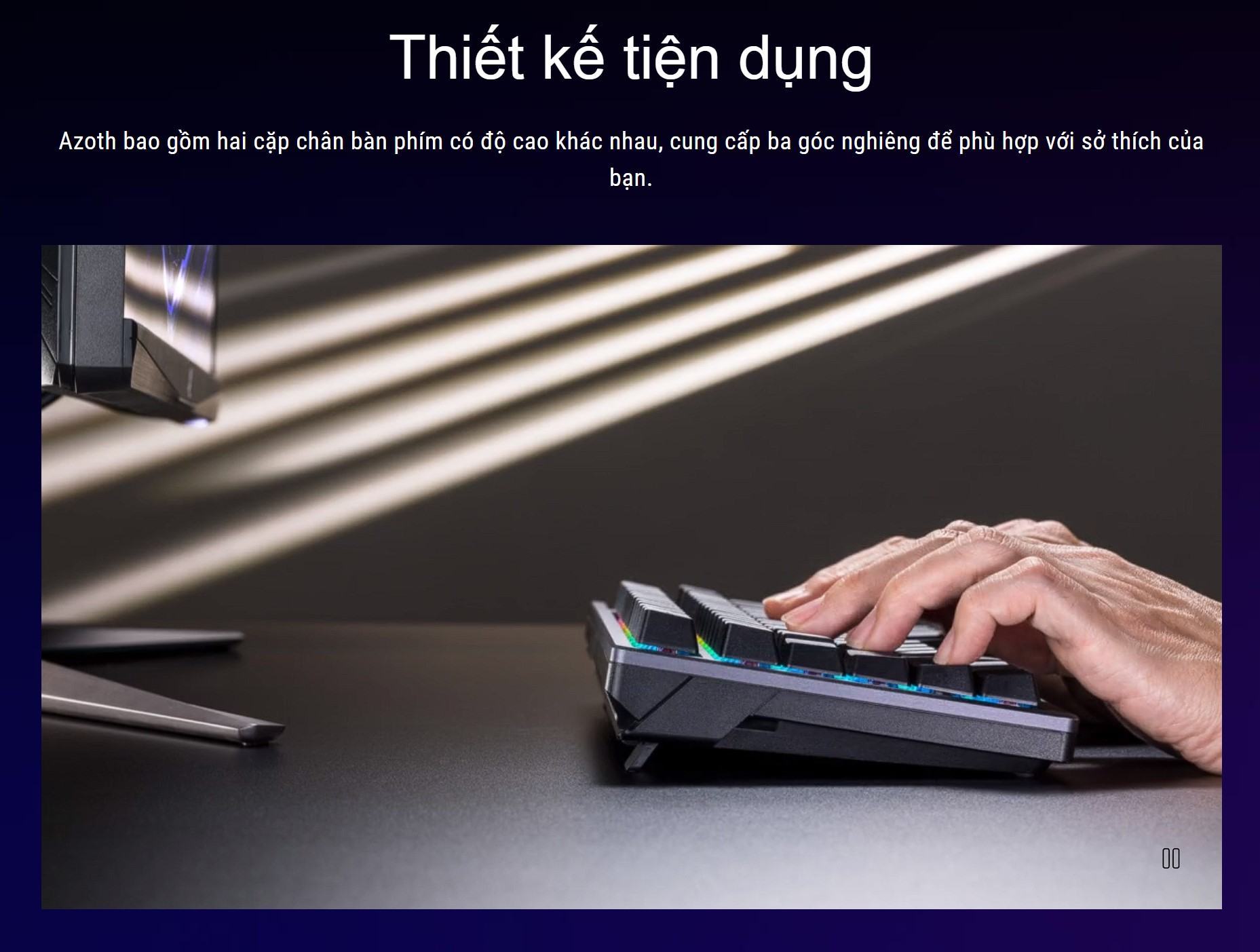 Bàn phím Gaming không dây ASUS ROG AZOTH