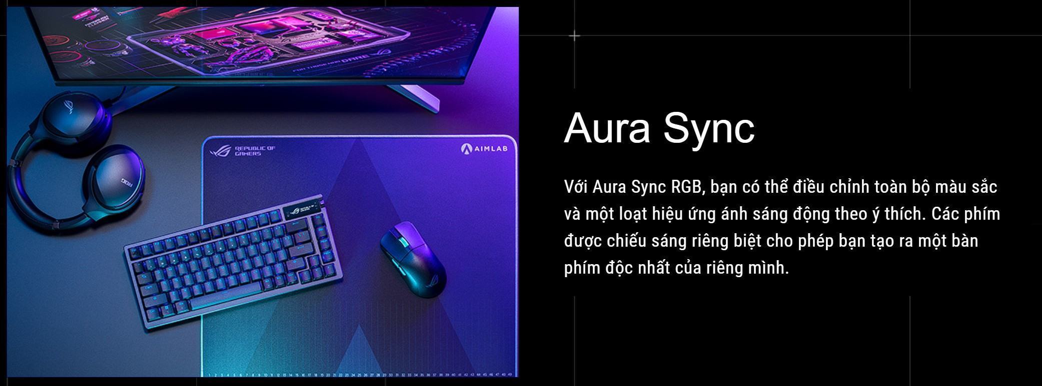 Bàn phím Gaming không dây ASUS ROG AZOTH