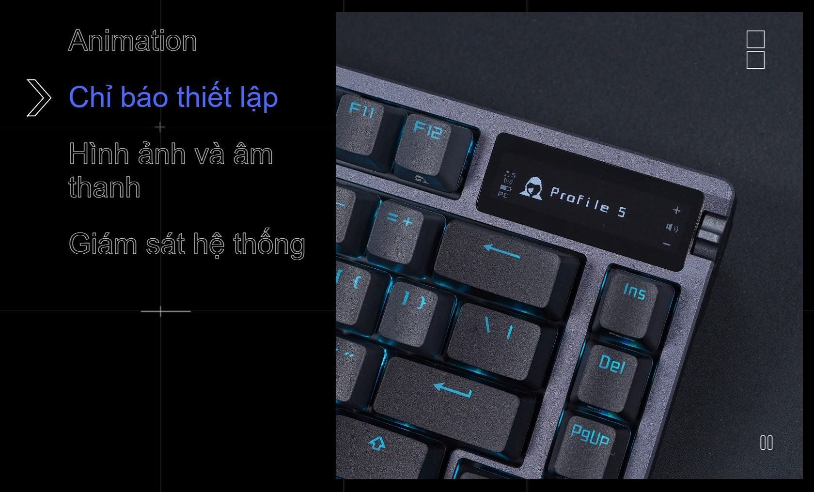 Bàn phím Gaming không dây ASUS ROG AZOTH