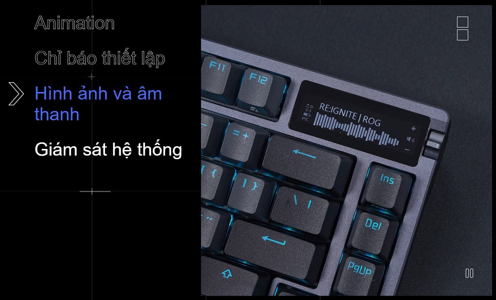 Bàn phím Gaming không dây ASUS ROG AZOTH