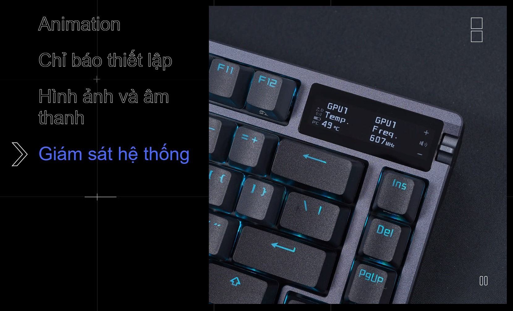 Bàn phím Gaming không dây ASUS ROG AZOTH