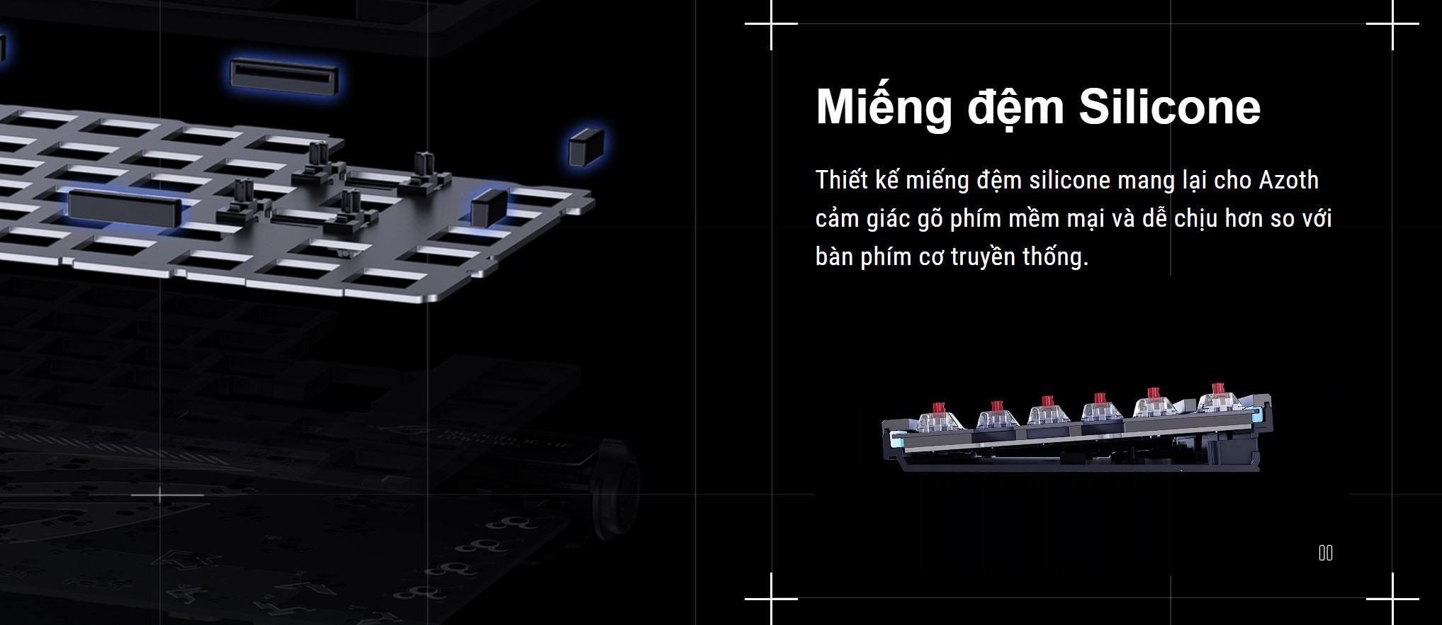 Bàn phím Gaming không dây ASUS ROG AZOTH