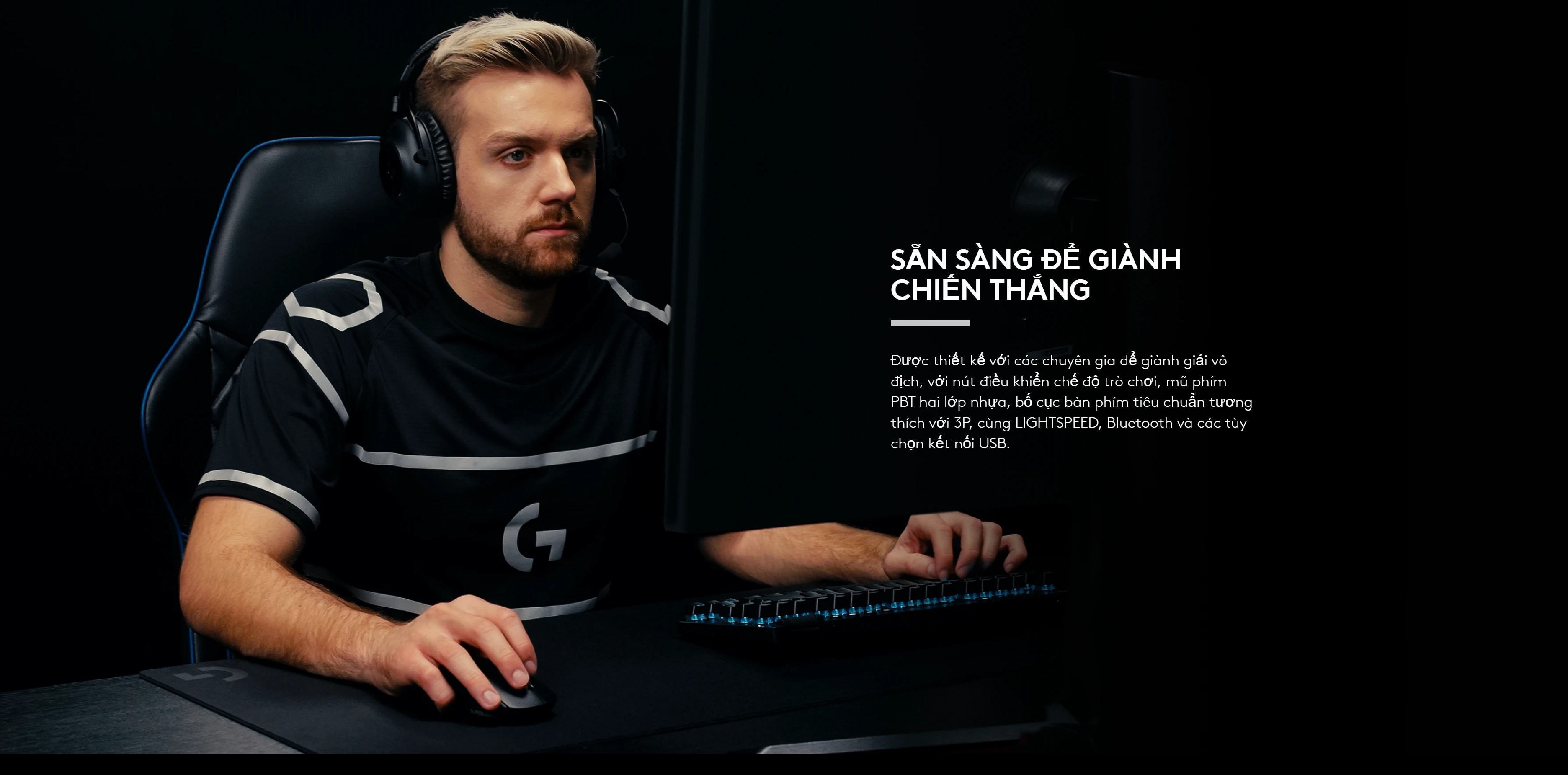 Bàn phím Gaming không dây Logitech Pro X TKL Lightspeed