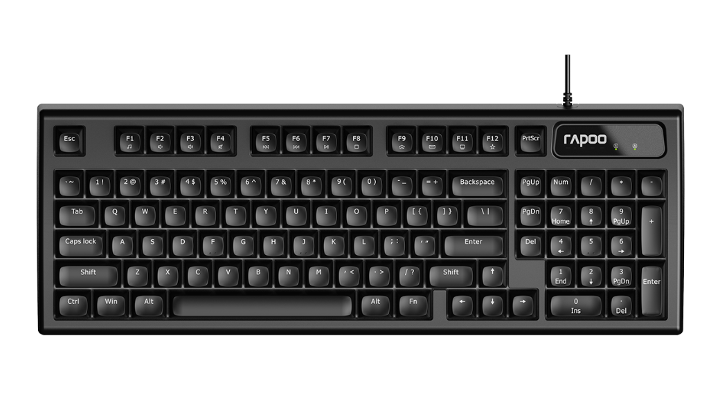 Bàn phím giả cơ gaming Rapoo NK2800 Black 3
