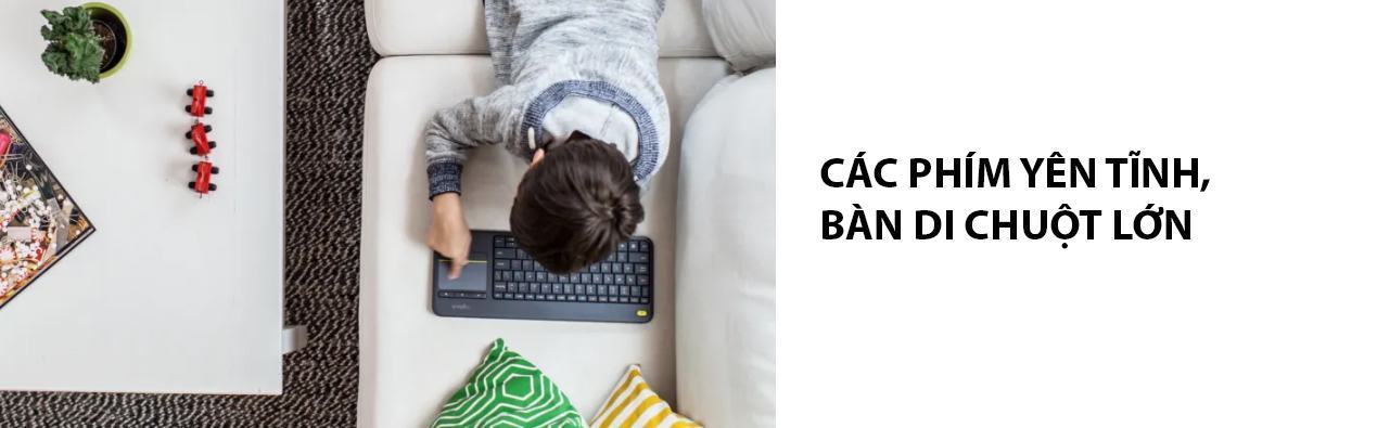 Bàn phím không dây Logitech K400 Plus đen (USB/PinAA) 3