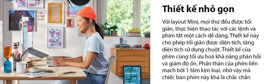 Bàn phím không dây Logitech MX Keys Mini Graphite (USBC/Bluetooth/Xám) 1