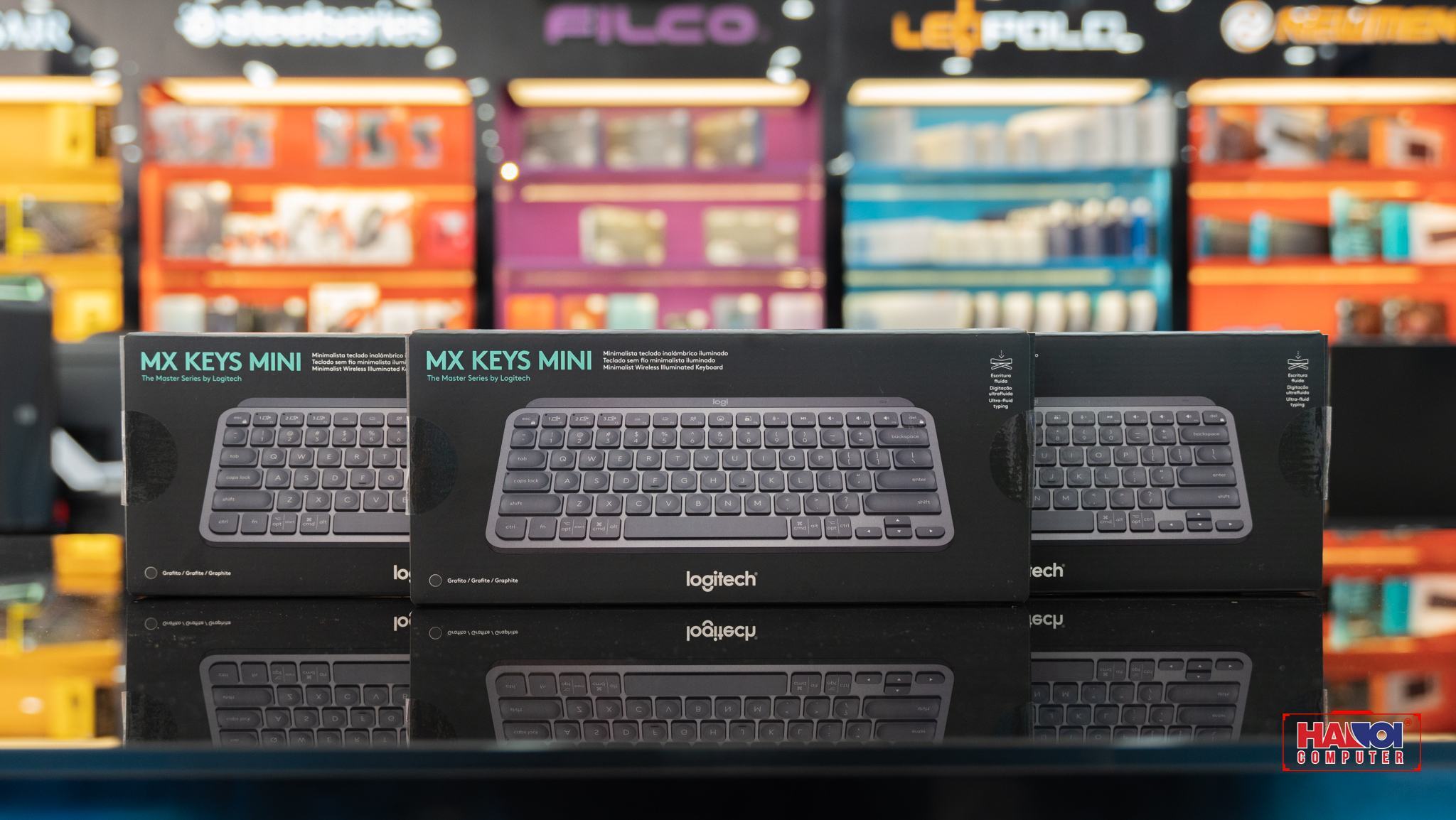 Bàn phím không dây Logitech MX Keys Mini xám (USBC/Bluetooth)