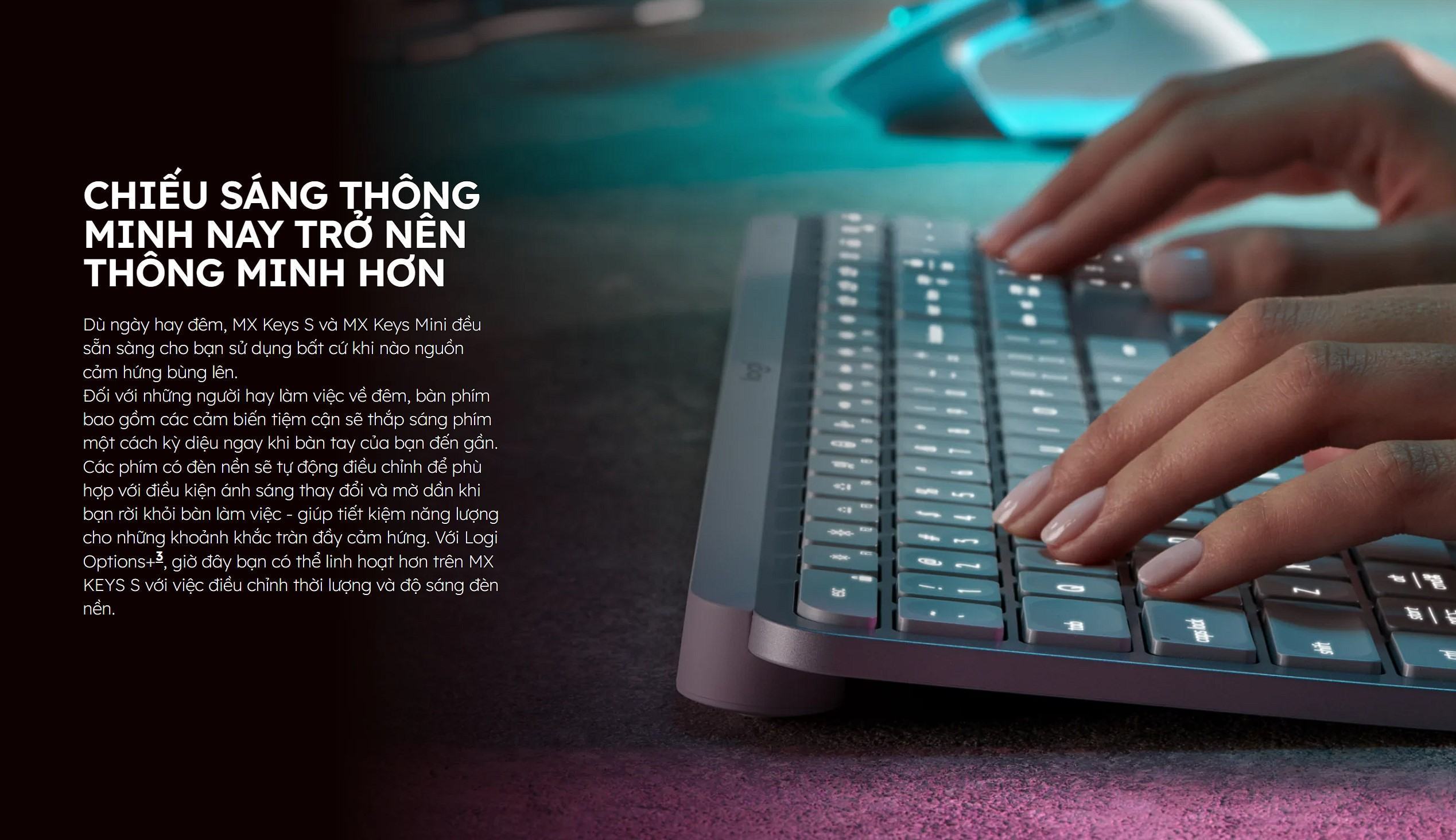Bàn phím không dây Logitech MX Keys S