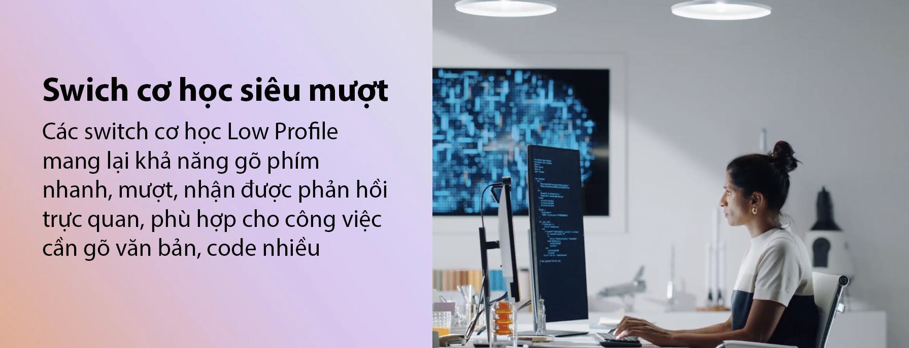 Bàn phím không dây Logitech MX Mechanical Mini Đen 2