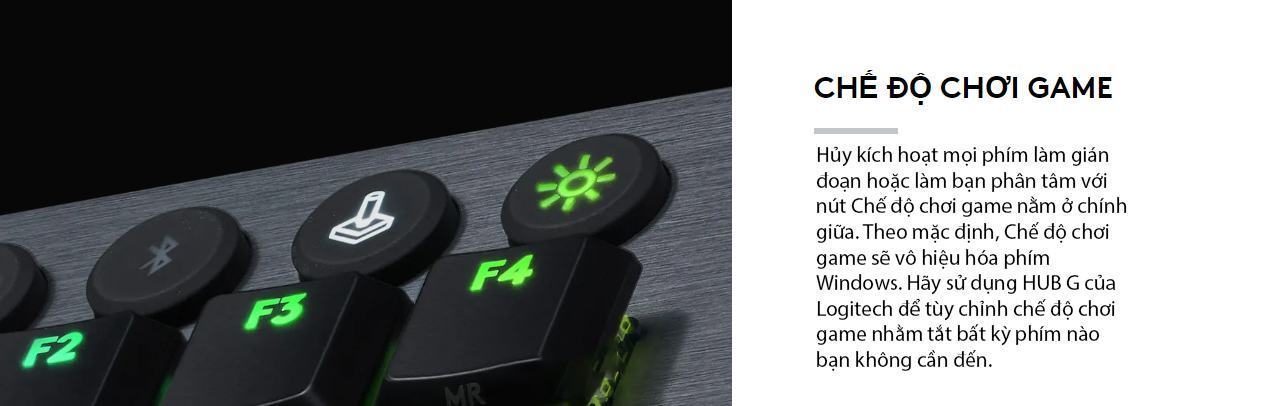 Bàn phím Logitech G913 TKL Lightspeed Wireless RGB Blue Clicky switch 7