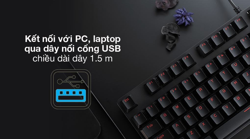 Bàn phím Rapoo V500 Alloy Red switch 5