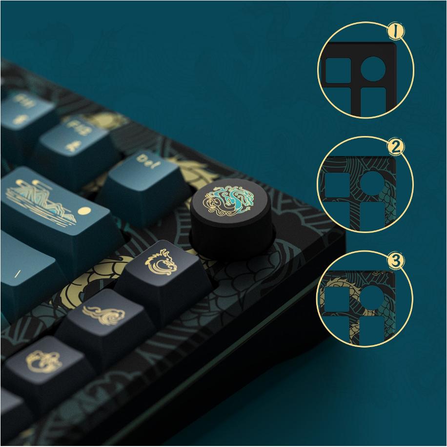 Bàn phím cơ AKKO MOD007v3 HE Year of Dragon 4