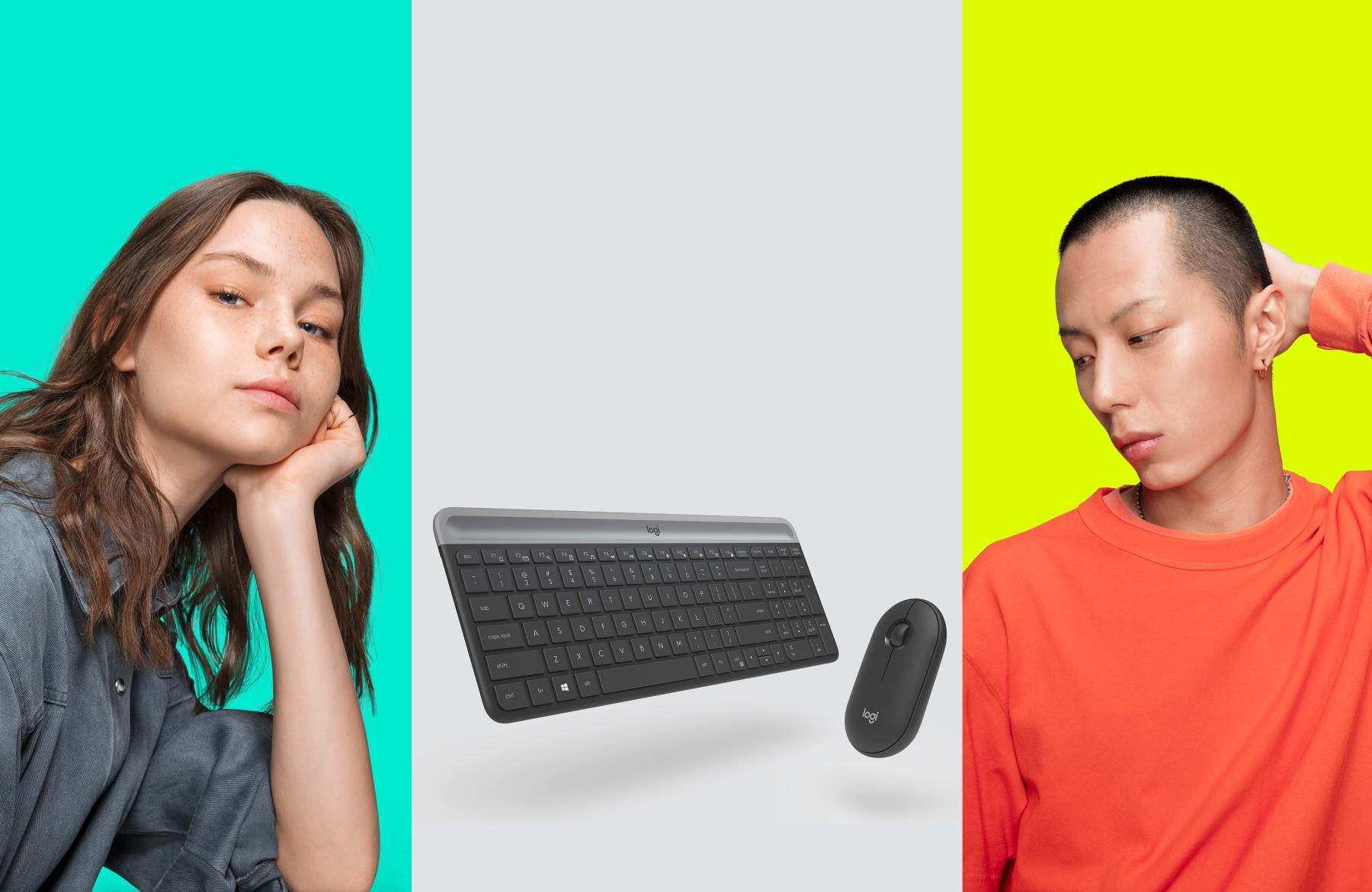 Bộ Bàn phím chuột không dây Logitech MK470 Trắng (USB) 1