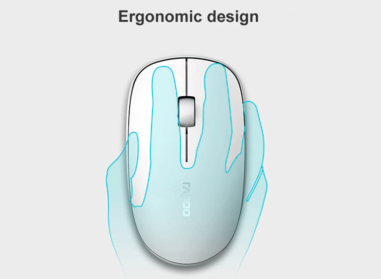 Bộ Bàn phím + Chuột không dây Rapoo 8000M Màu Trắng 4