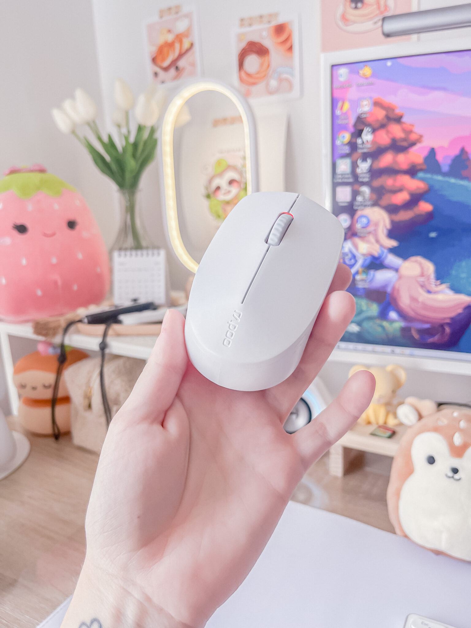 Bộ bàn phím chuột không dây Rapoo 9050M (9600M) 5