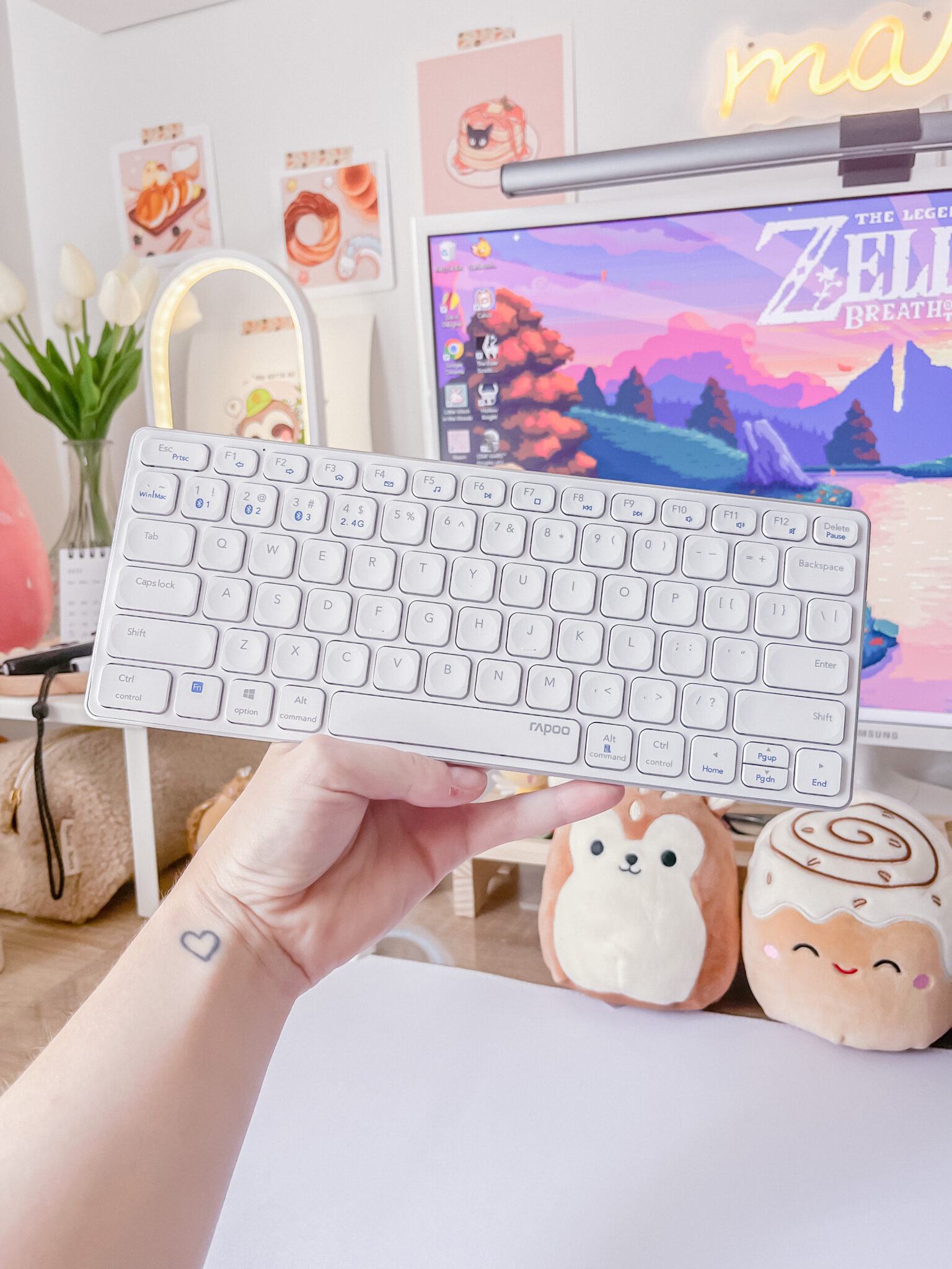 Bộ bàn phím chuột không dây Rapoo 9600M 2