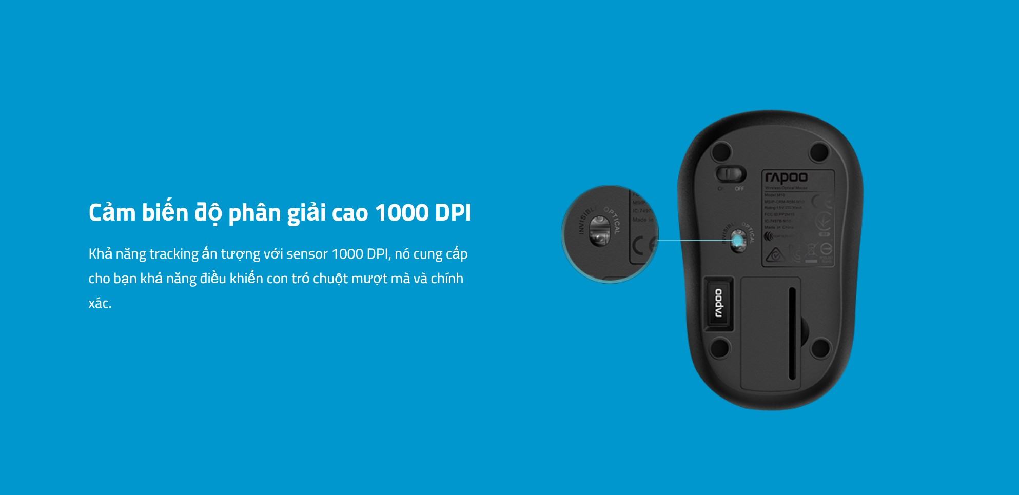 Bộ Bàn phím Chuột Không dây Rapoo X1800S đen (USB)