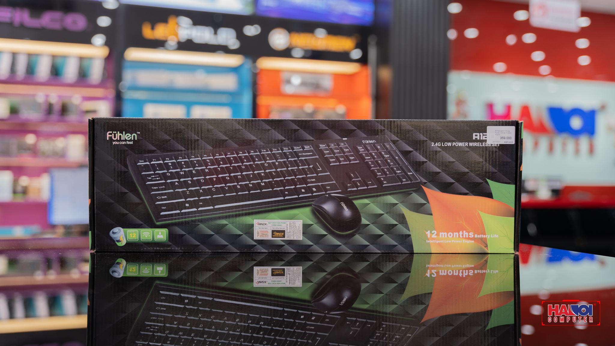 Bộ bàn phím chuột Fuhlen Optical Wireless A120G