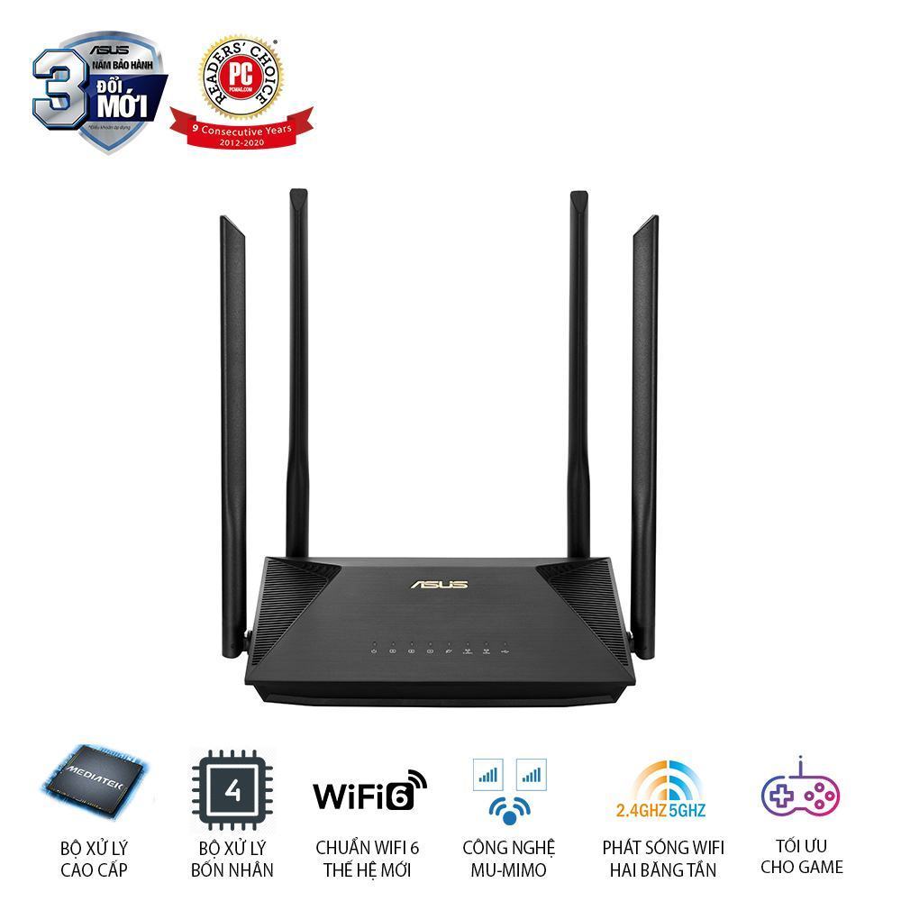 Bộ phát wifi ASUS RT-AX53U, Chuẩn AX1800 ảnh 1