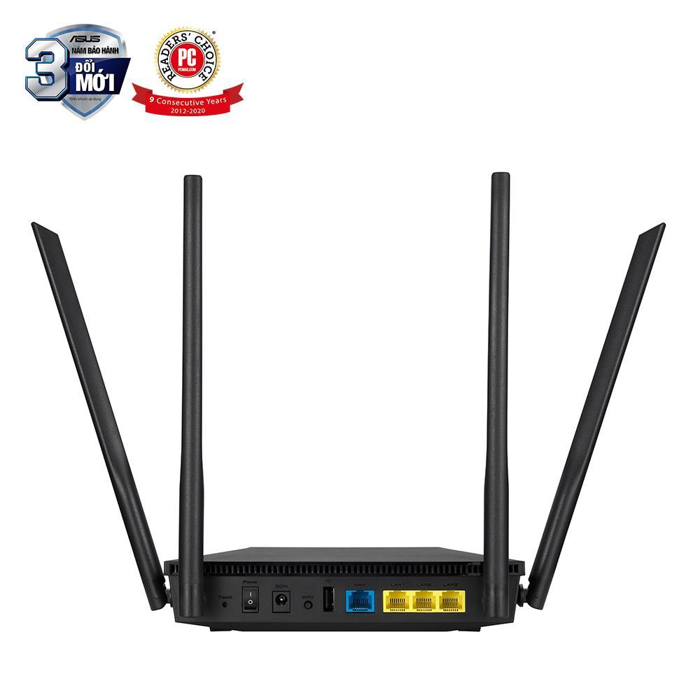 Bộ phát wifi ASUS RT-AX53U, Chuẩn AX1800 các cổng kết nối