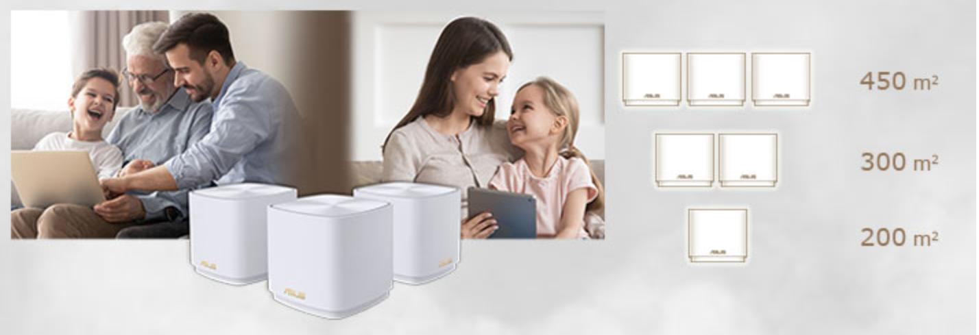 Bộ phát wifi mesh Asus XD4S (B-2-PK) chuẩn AX1800