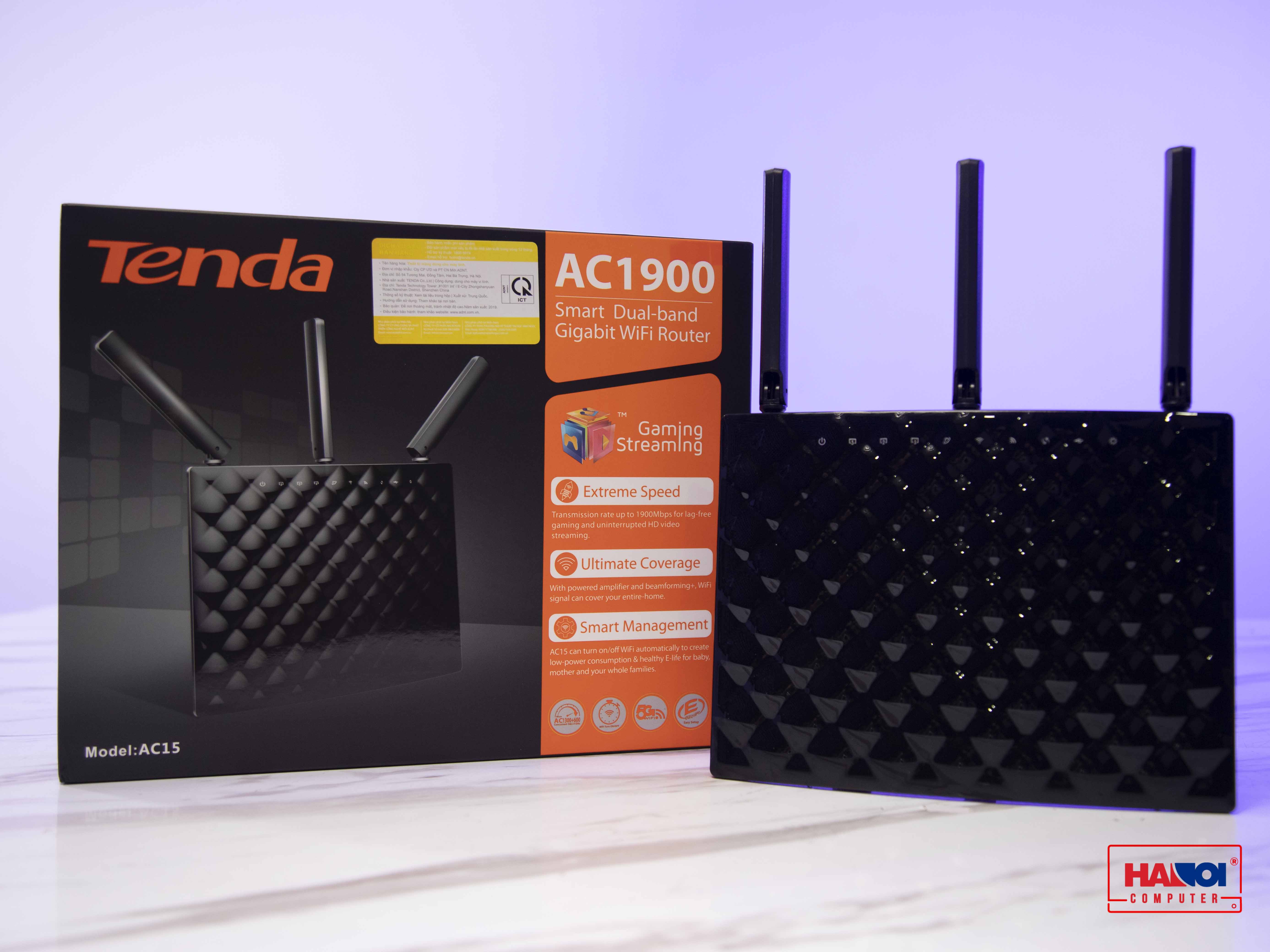 Bộ phát wifi Tenda AC15 Chuẩn AC1900Mbps ảnh 1