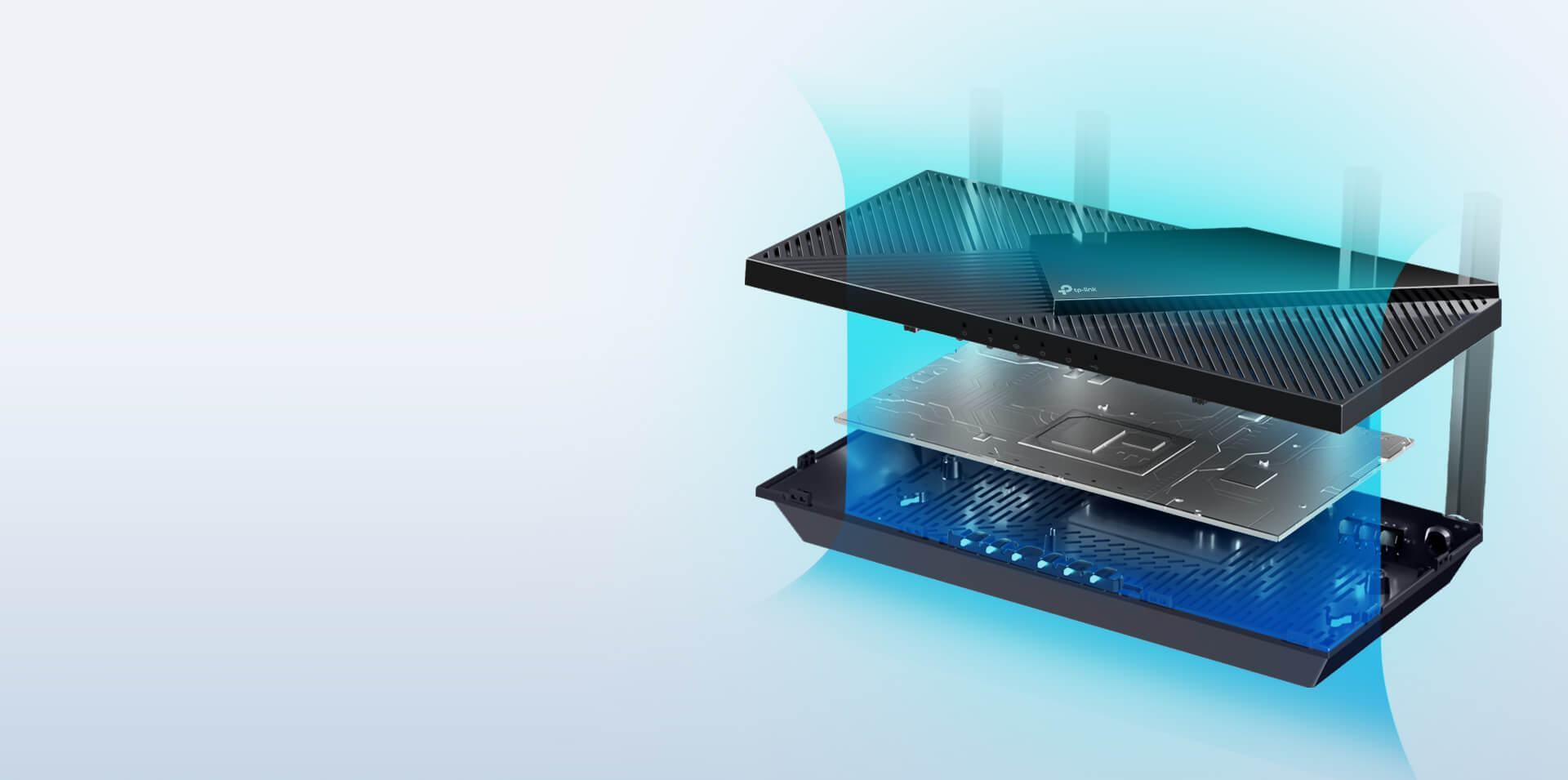 Bộ phát wifi 6 TP-Link Archer AX55 Pro (AX3000- Cổng 2.5G)ảnh 4