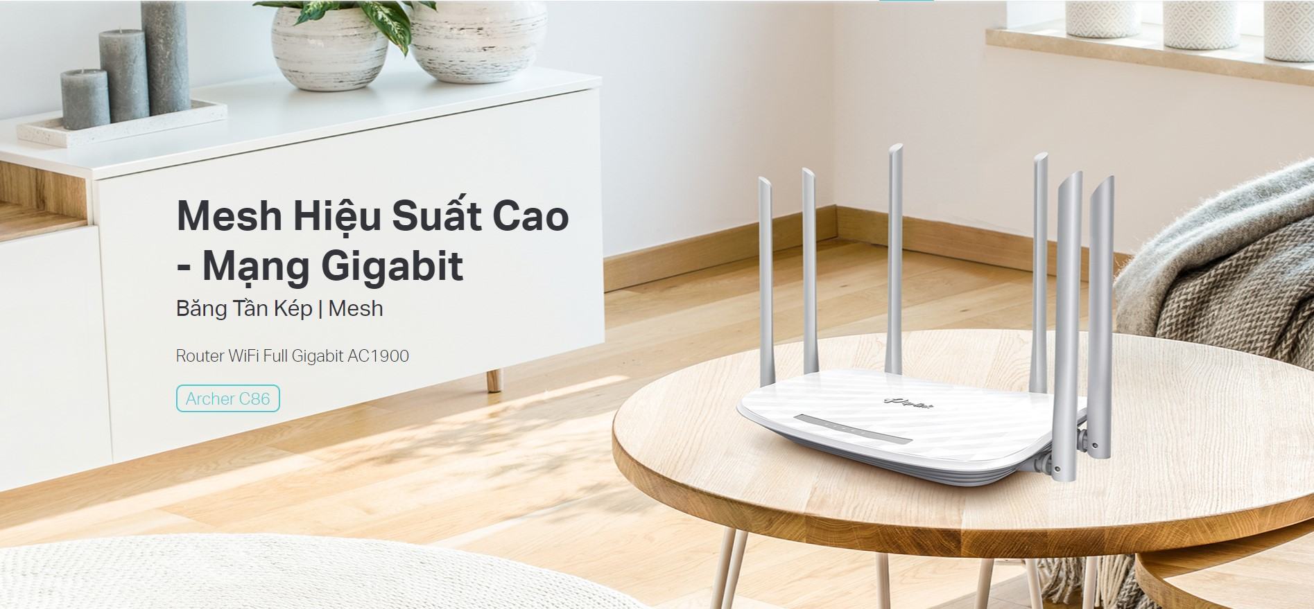 Bộ phát wifi TP-Link Archer C86 Wireless AC1900