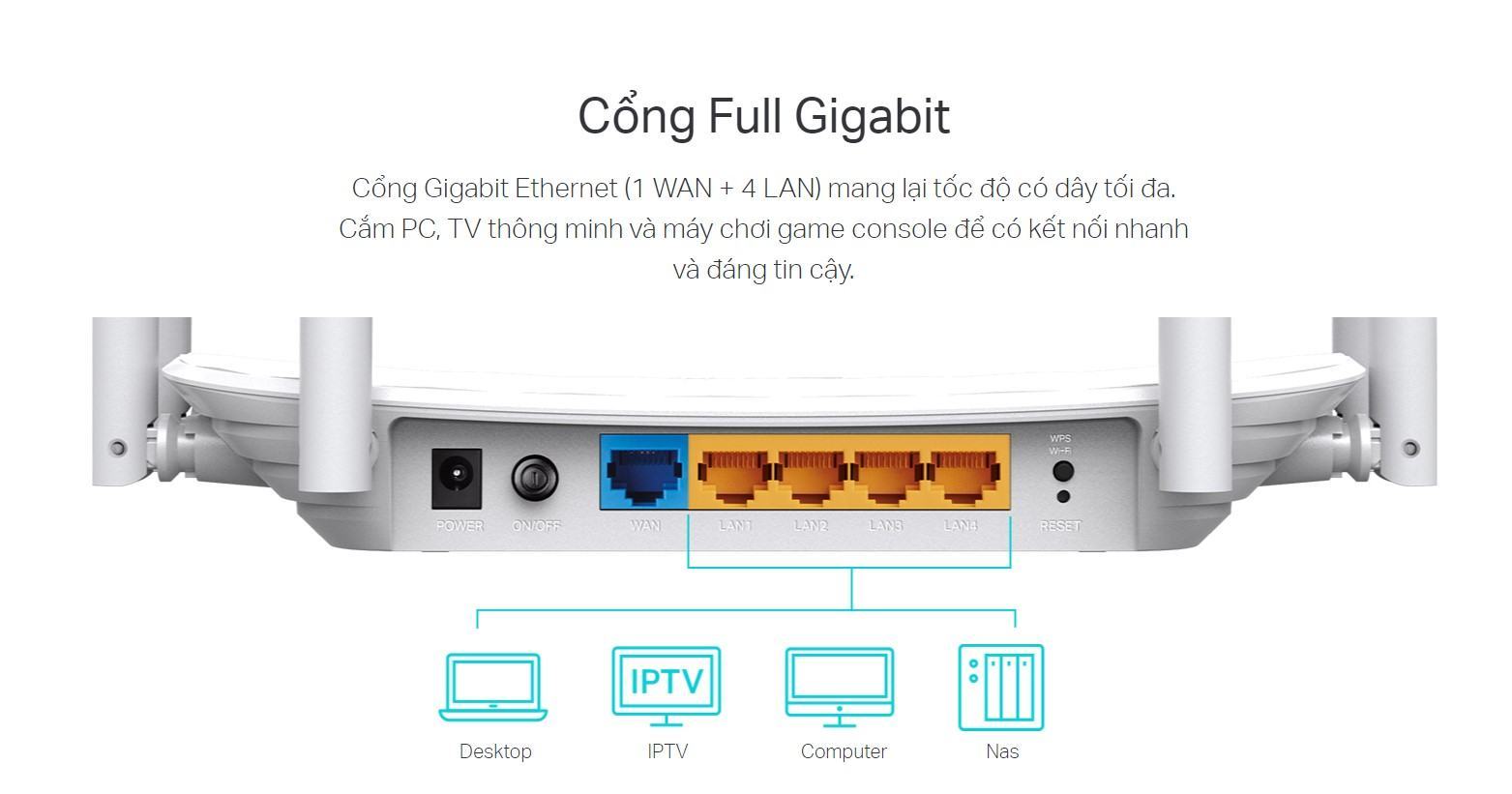 Bộ phát wifi TP-Link Archer C86 Wireless AC1900