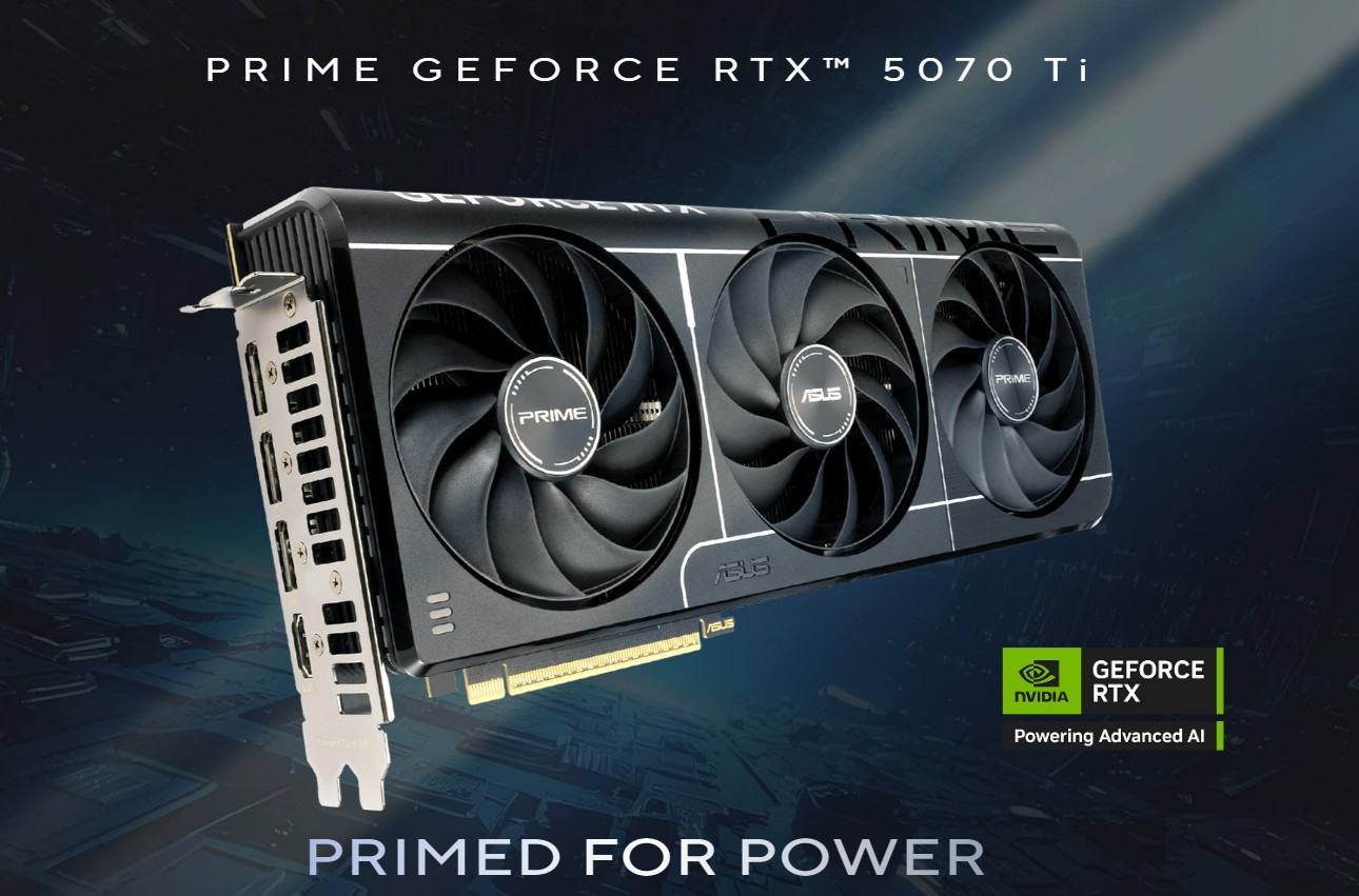 card man hinh asus prime rtx 5070ti 16g