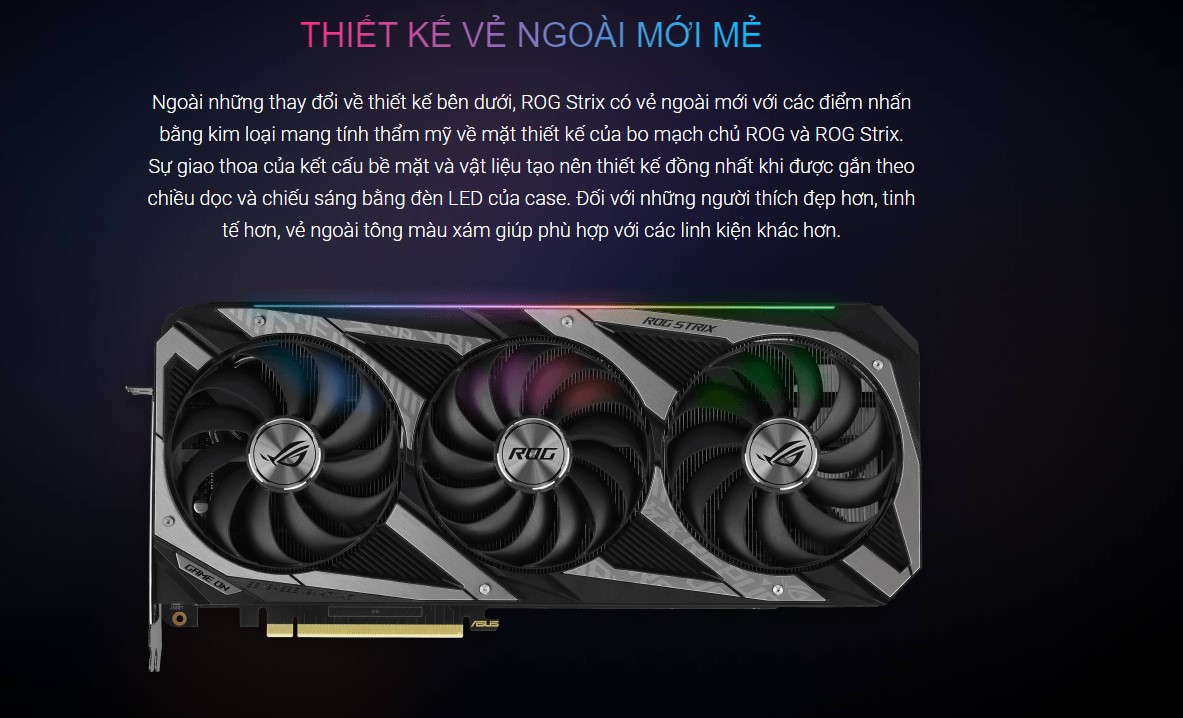 Card màn hình Asus ROG STRIX RTX 3070 Ti-O8G-GAMING