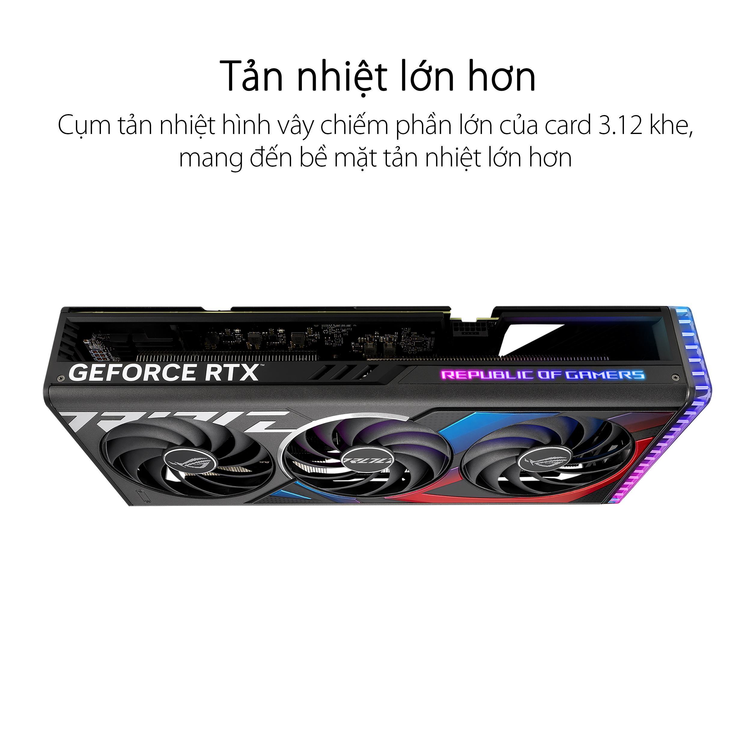 Card màn hình Asus ROG TRIX RTX 4070 SUPER-O12G GAMING