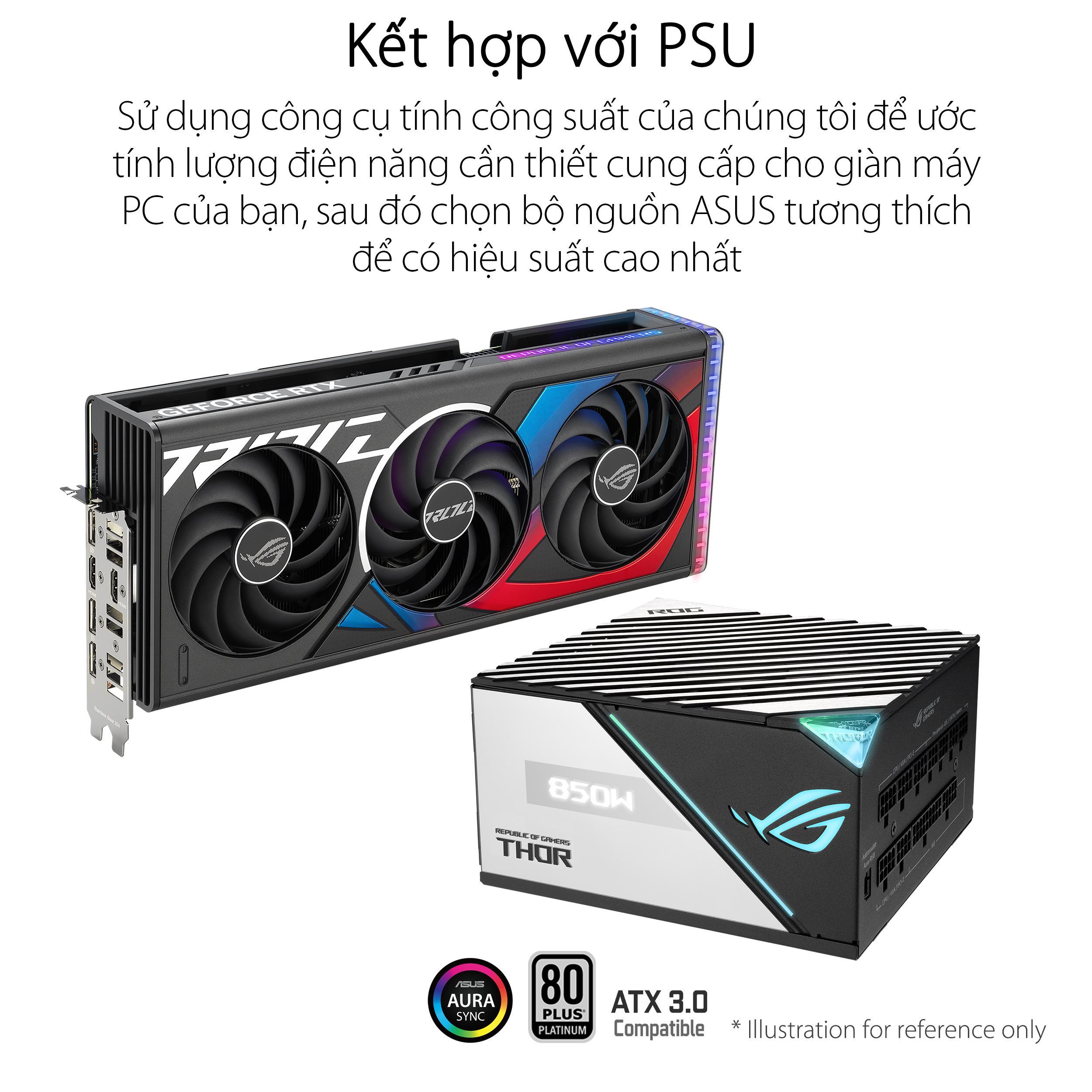 Card màn hình Asus ROG TRIX RTX 4070 SUPER-O12G GAMING