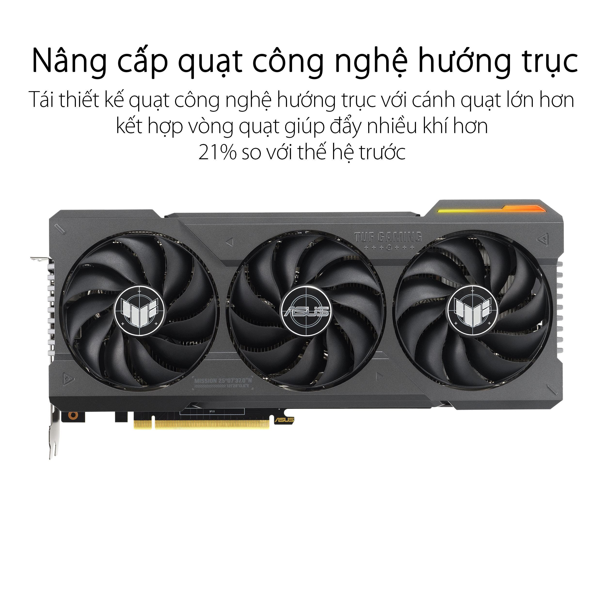 Card màn hình Asus TUF RTX 4070 Ti SUPER-O16G-GAMING