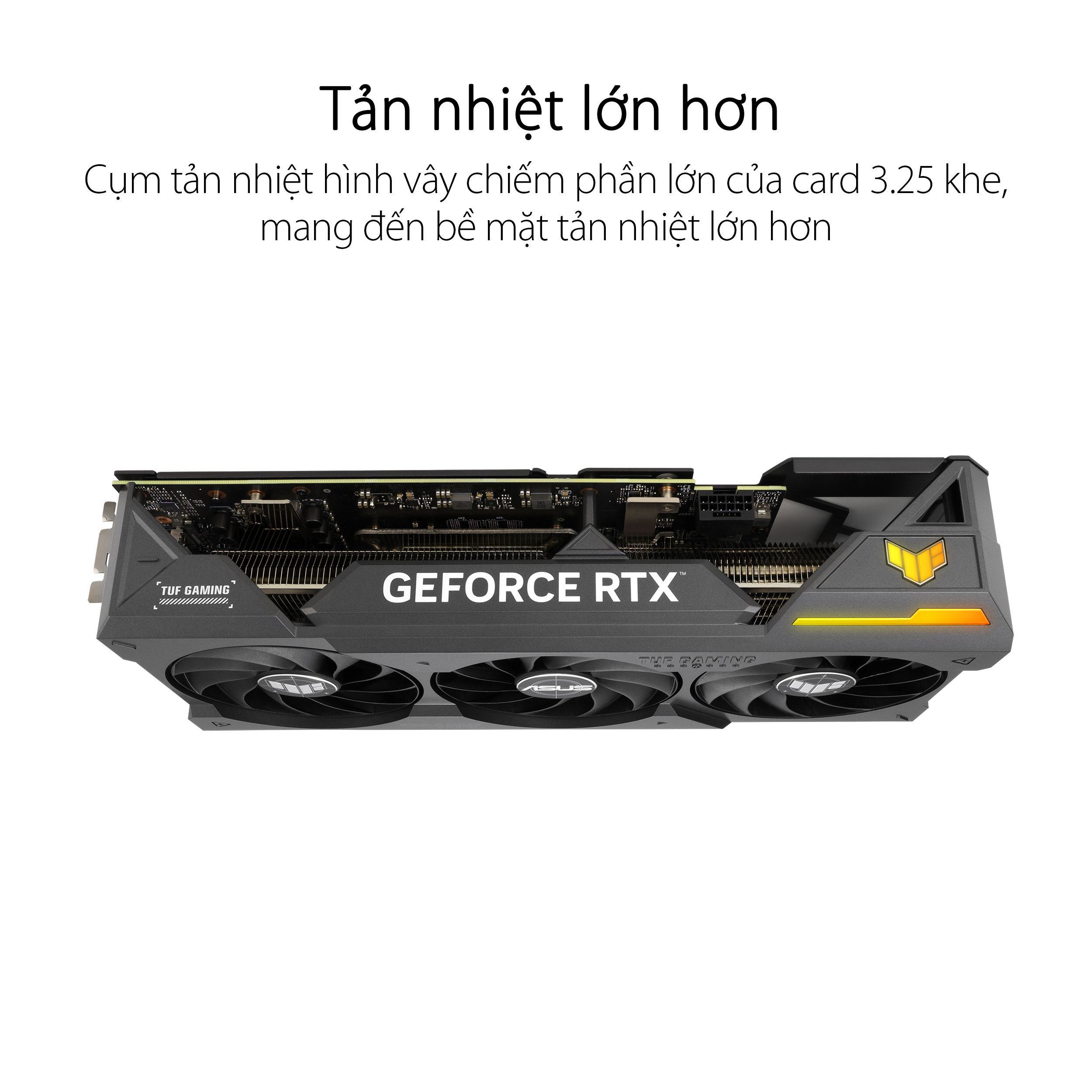 Card màn hình Asus TUF RTX 4070 Ti SUPER-O16G-GAMING