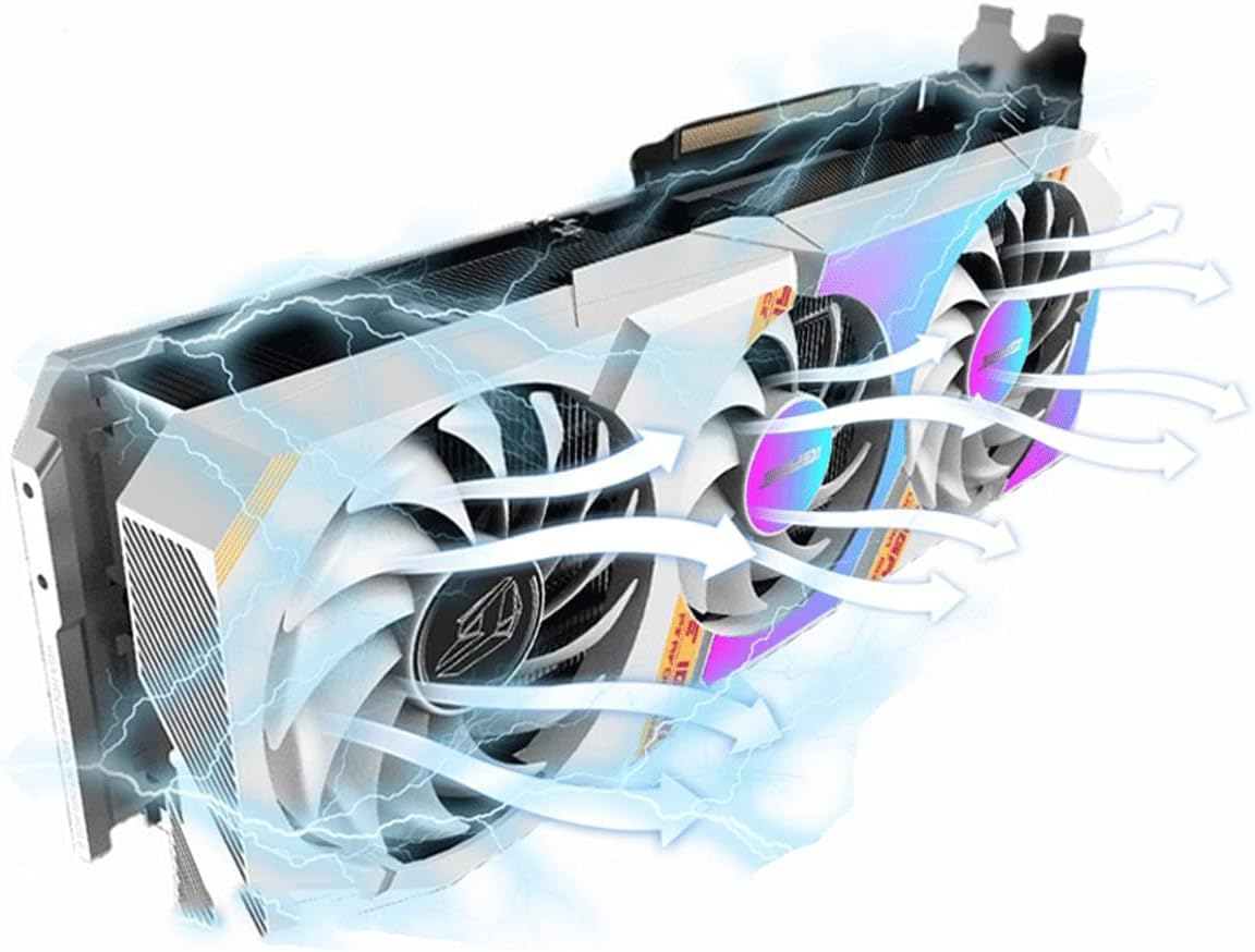 card-man-hinh-colorful-igame-rtx-3060-ultra-w-oc-12g-l-v-tannhiet Ba quạt tản nhiệt giữ vững hiệu suất