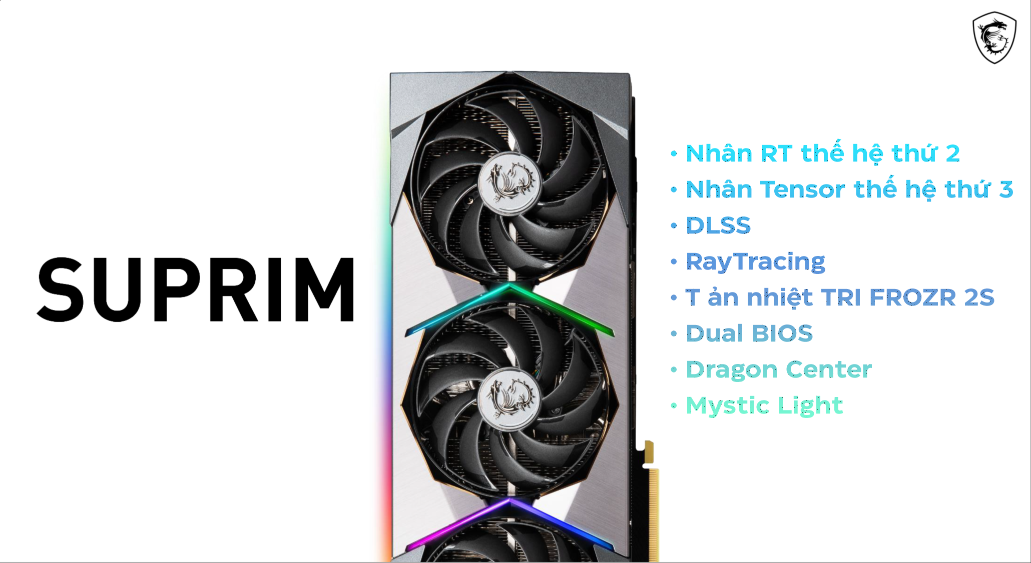 Card màn hình MSI RTX 3080 Ti SUPRIM X 12G
