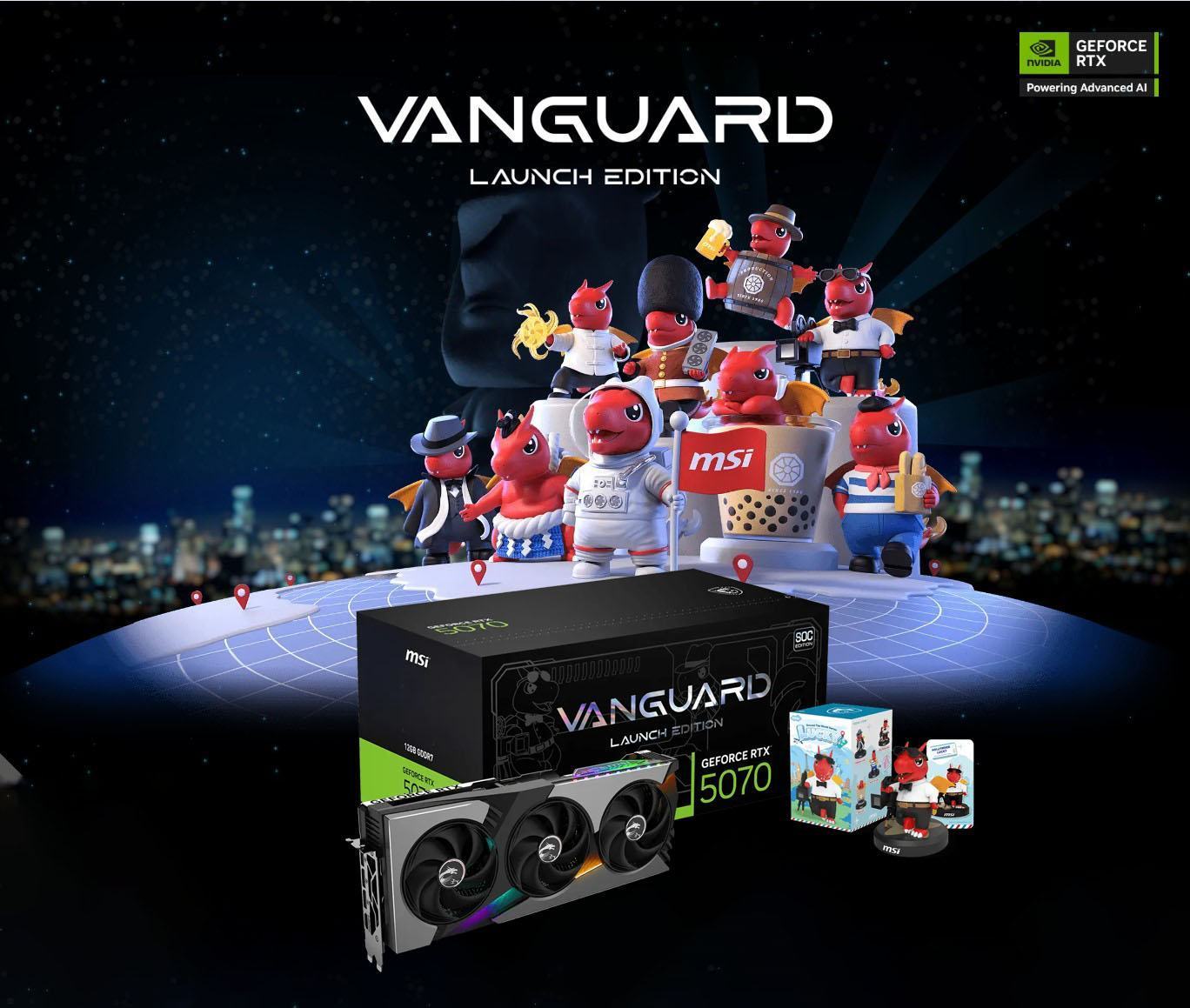 card man hinh msi rtx 5070 12g vanguard soc launch