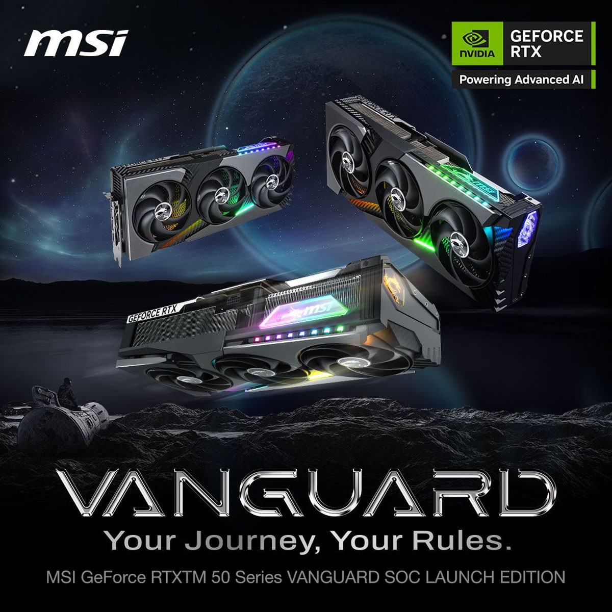 Card màn hình MSI RTX 5070 Ti 16GB VANGUARD SOC LAUNCH EDITION