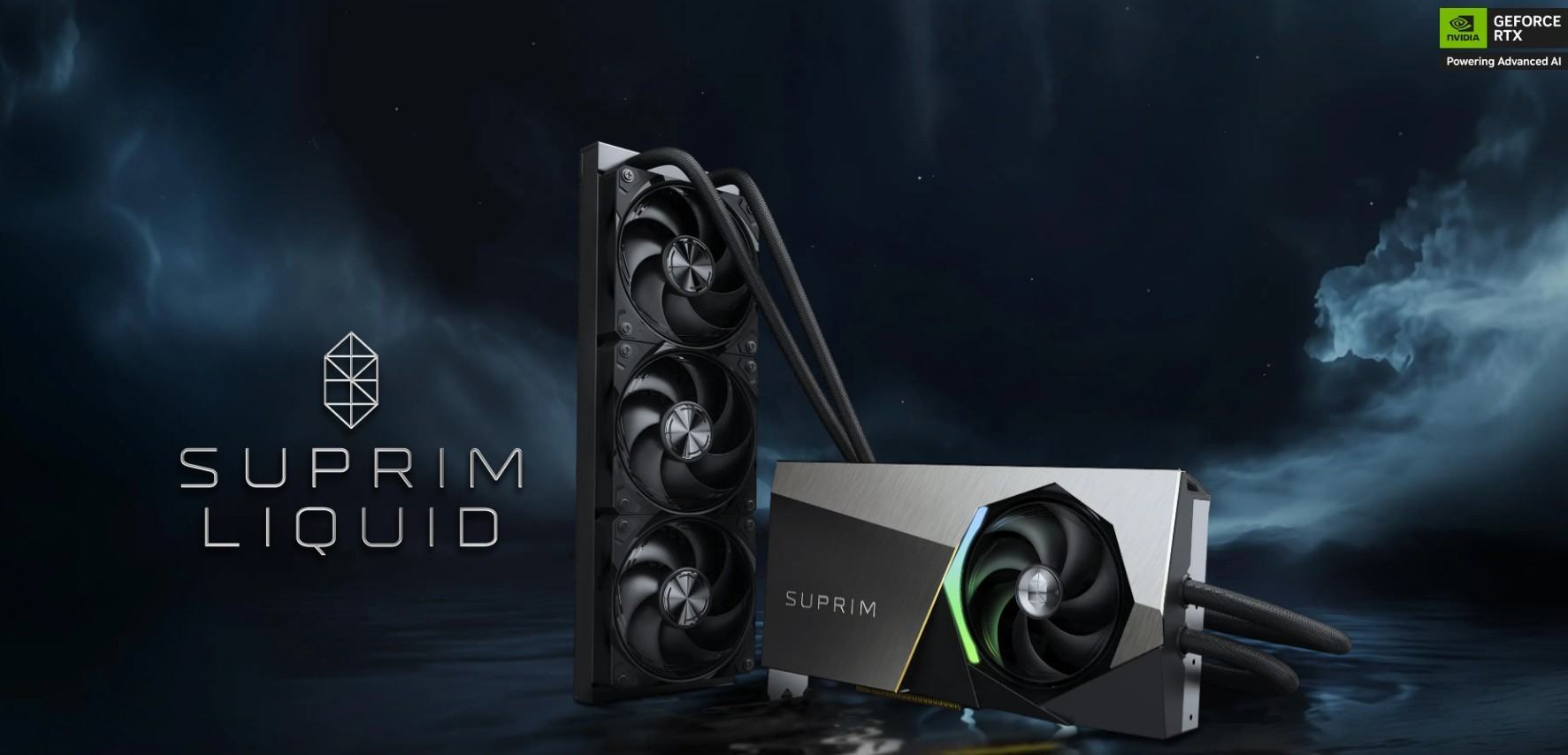 card man hinh msi rtx 5080 16g suprim liquid