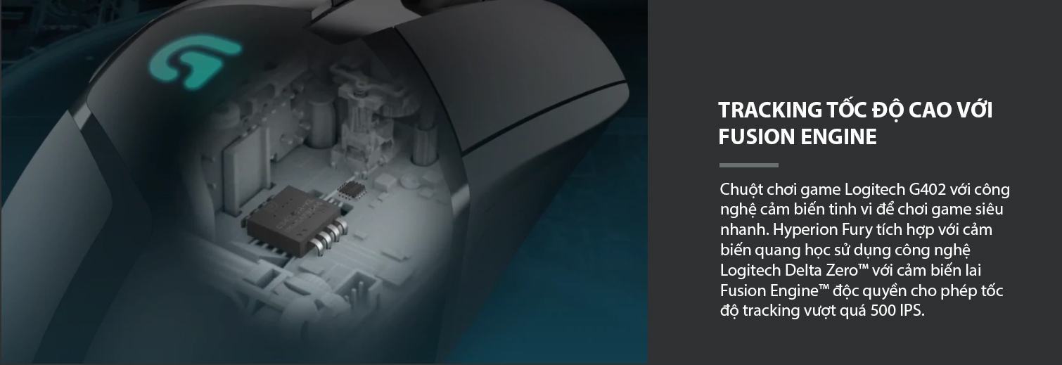 Chuột game Logitech G402 Hyperion Fury (USB/đen) 2