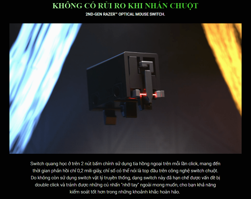 Chuột chơi game Razer Viper 8KHz (USB/RGB/Đen) (RZ01-03580100-R3M1) 3