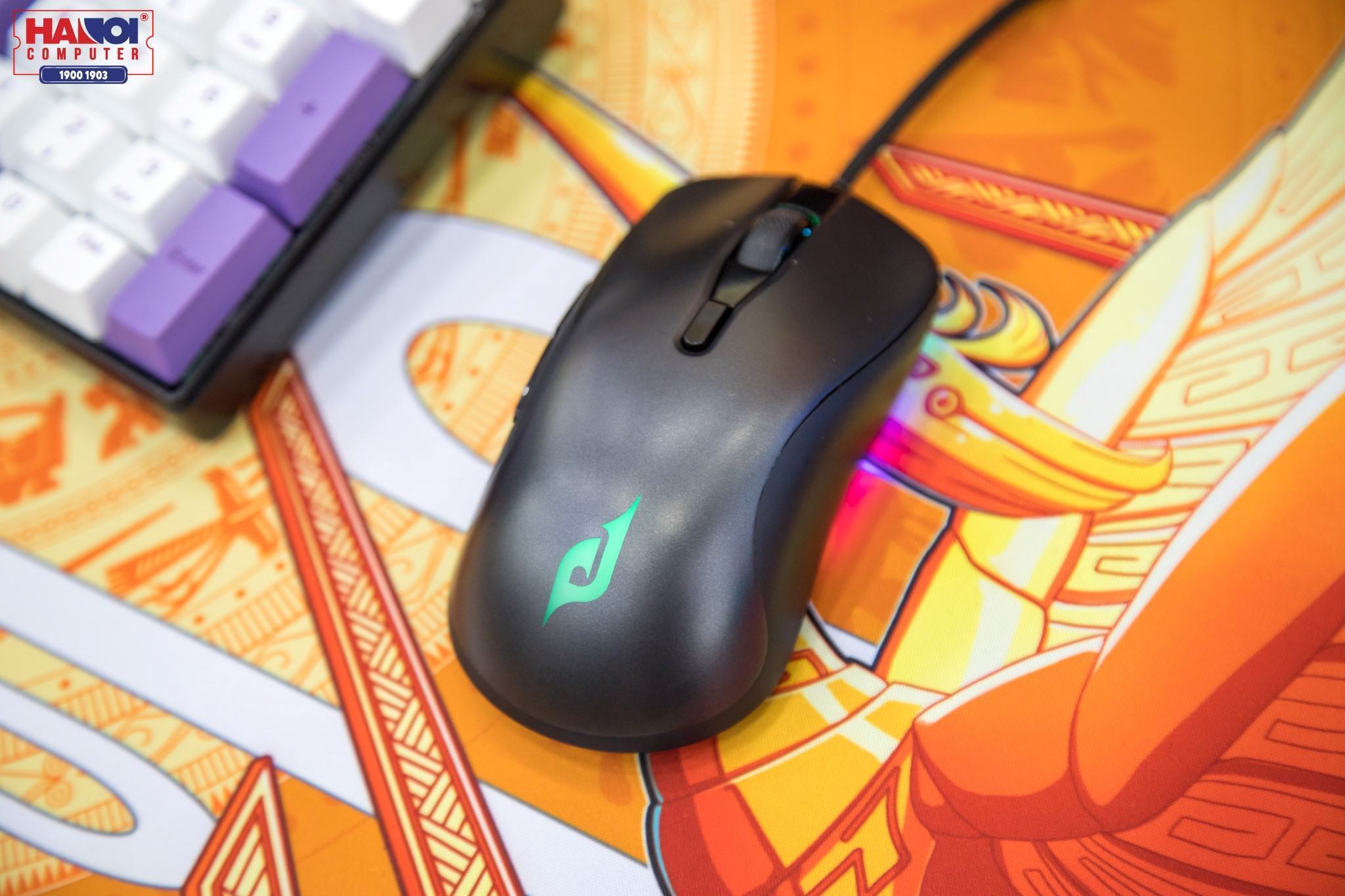 Chuột Edra EM630 đen (USB/RGB)  3