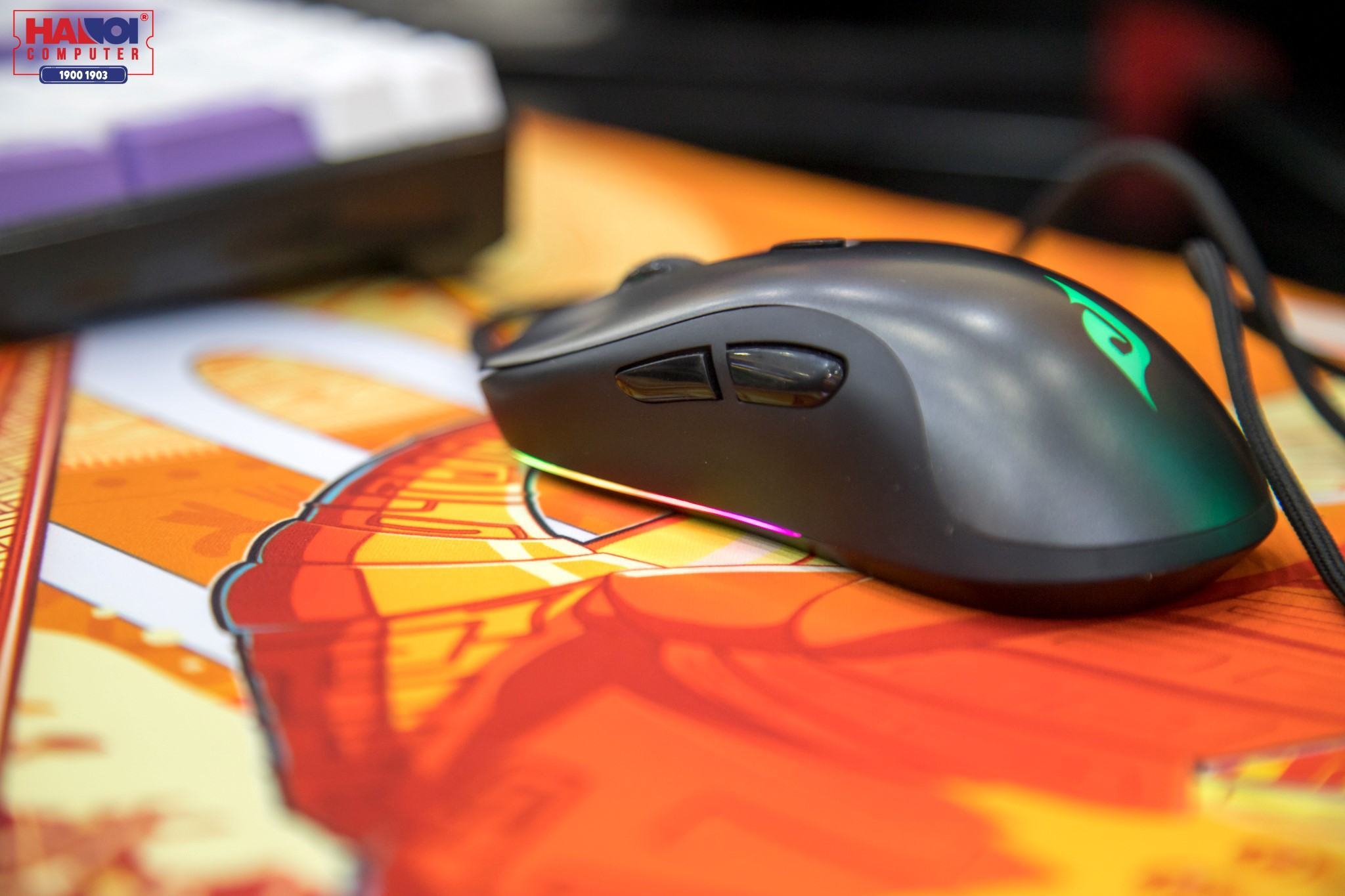 Chuột Edra EM630 đen (USB/RGB)  4