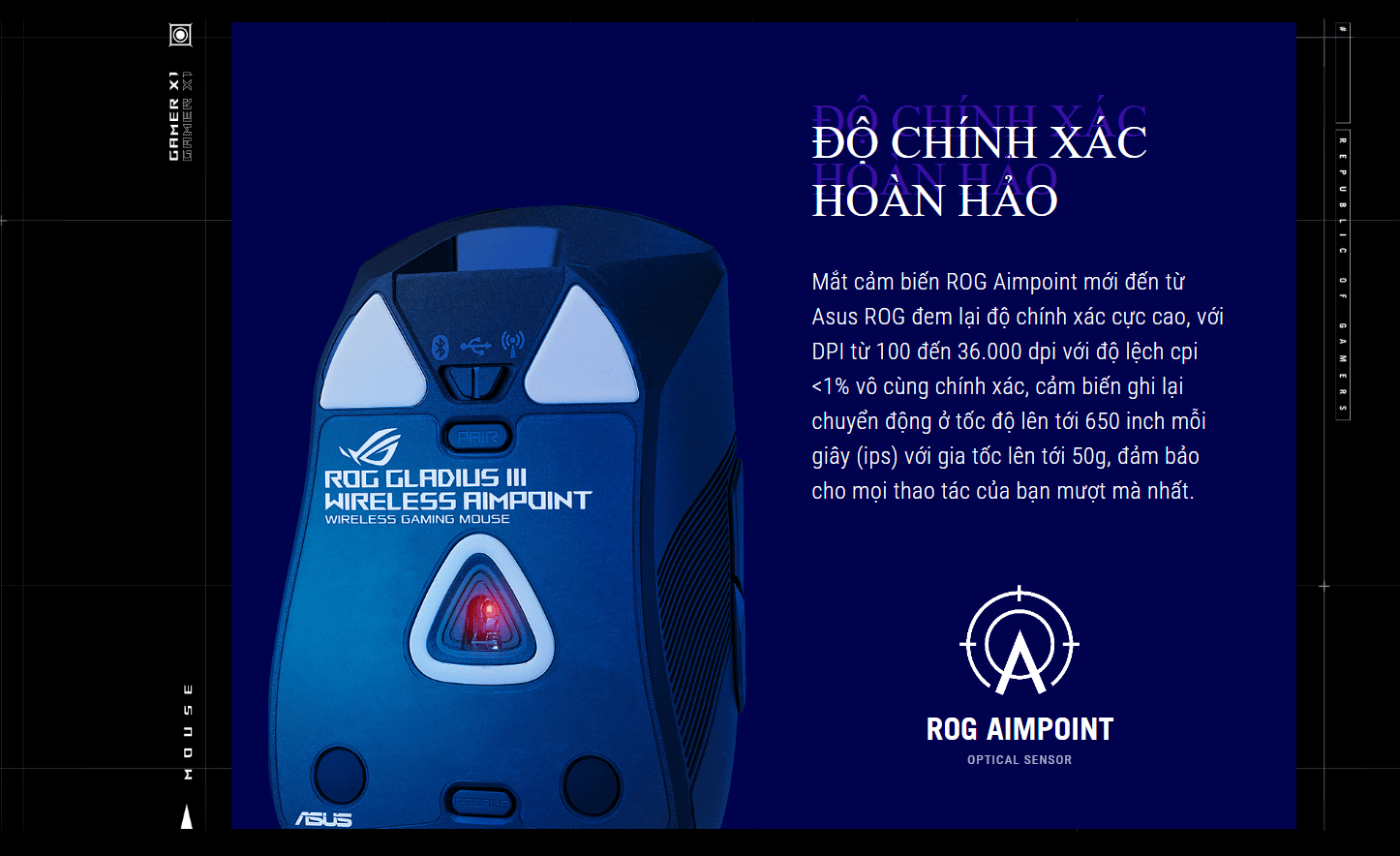 Asus ROG Gladius III Wireless Aimpoint 3