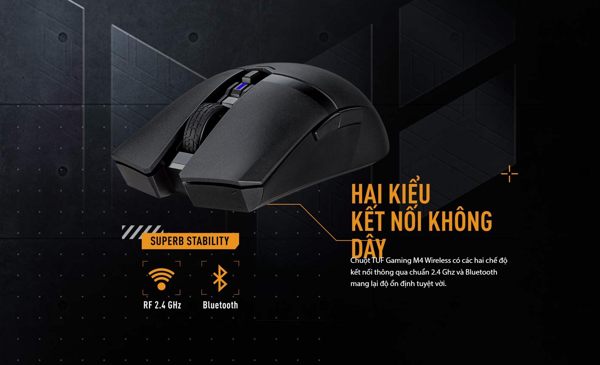 Chuột game không dây Asus TUF M4 Wireless (USB)