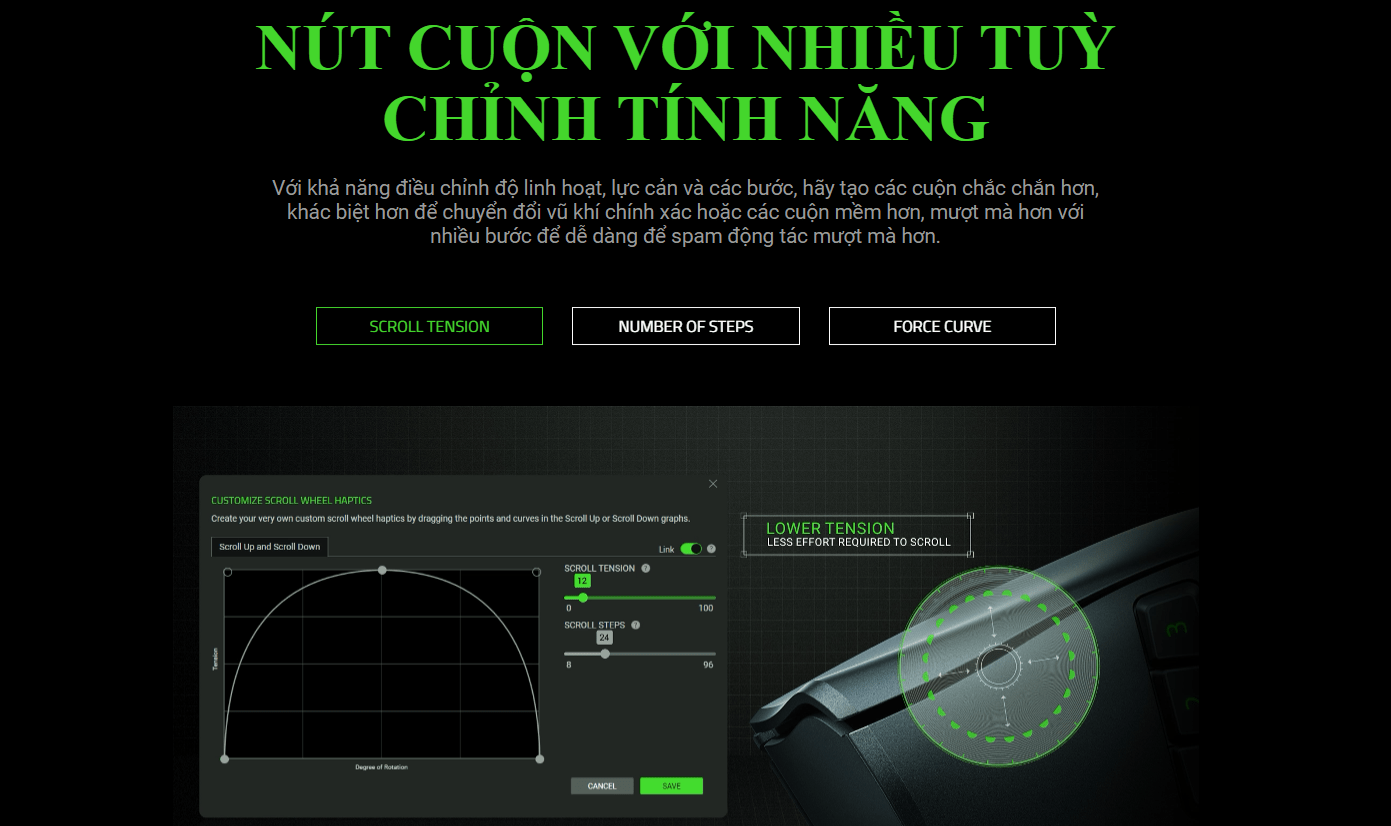 Chuột game không dây Razer Naga Pro V2 Wireless MMO (RZ01-04400100-R3A1) )(USB/Bluetooth/RGB) 3